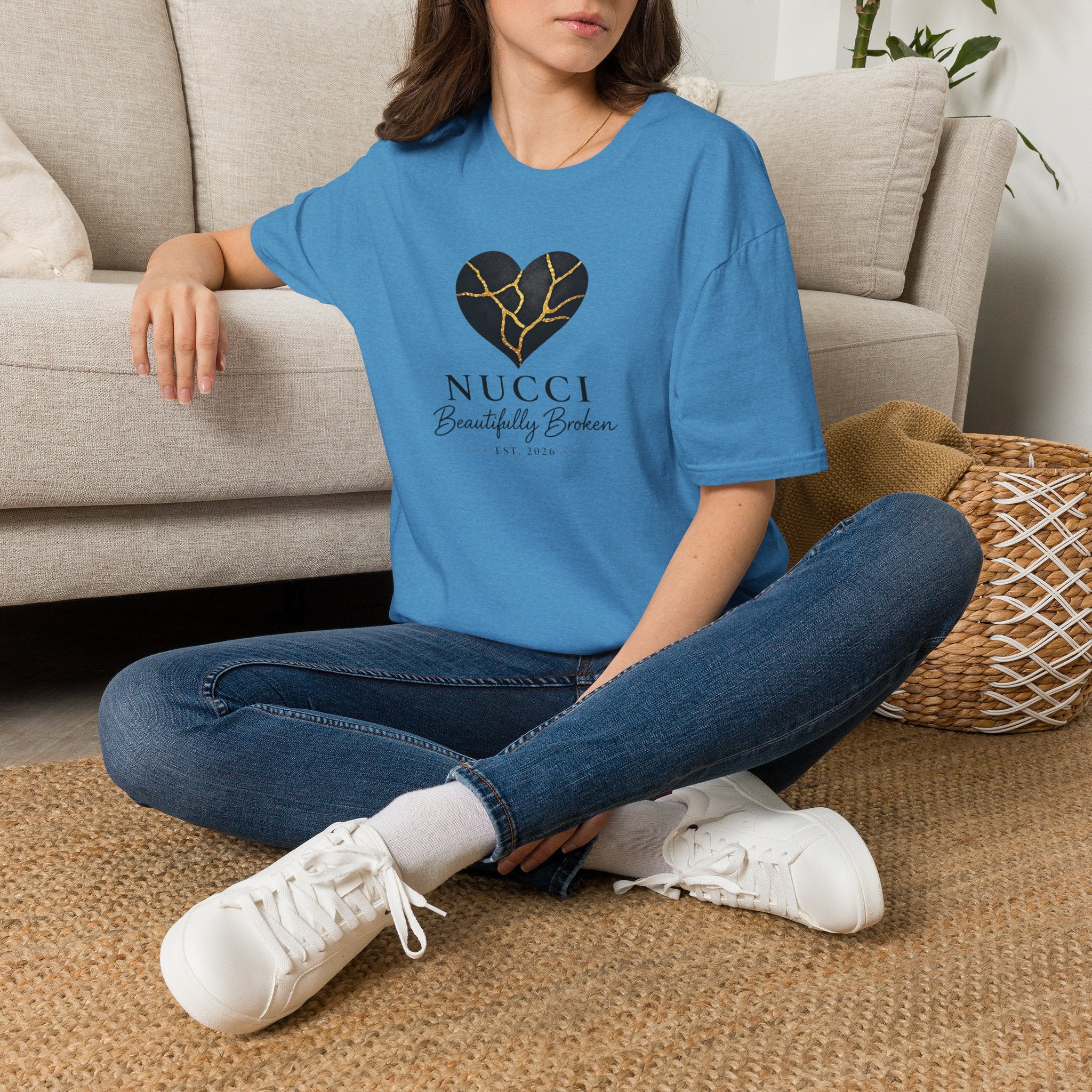 NUCCI™ Signature Collection | Cracked Heart Logo Tee
