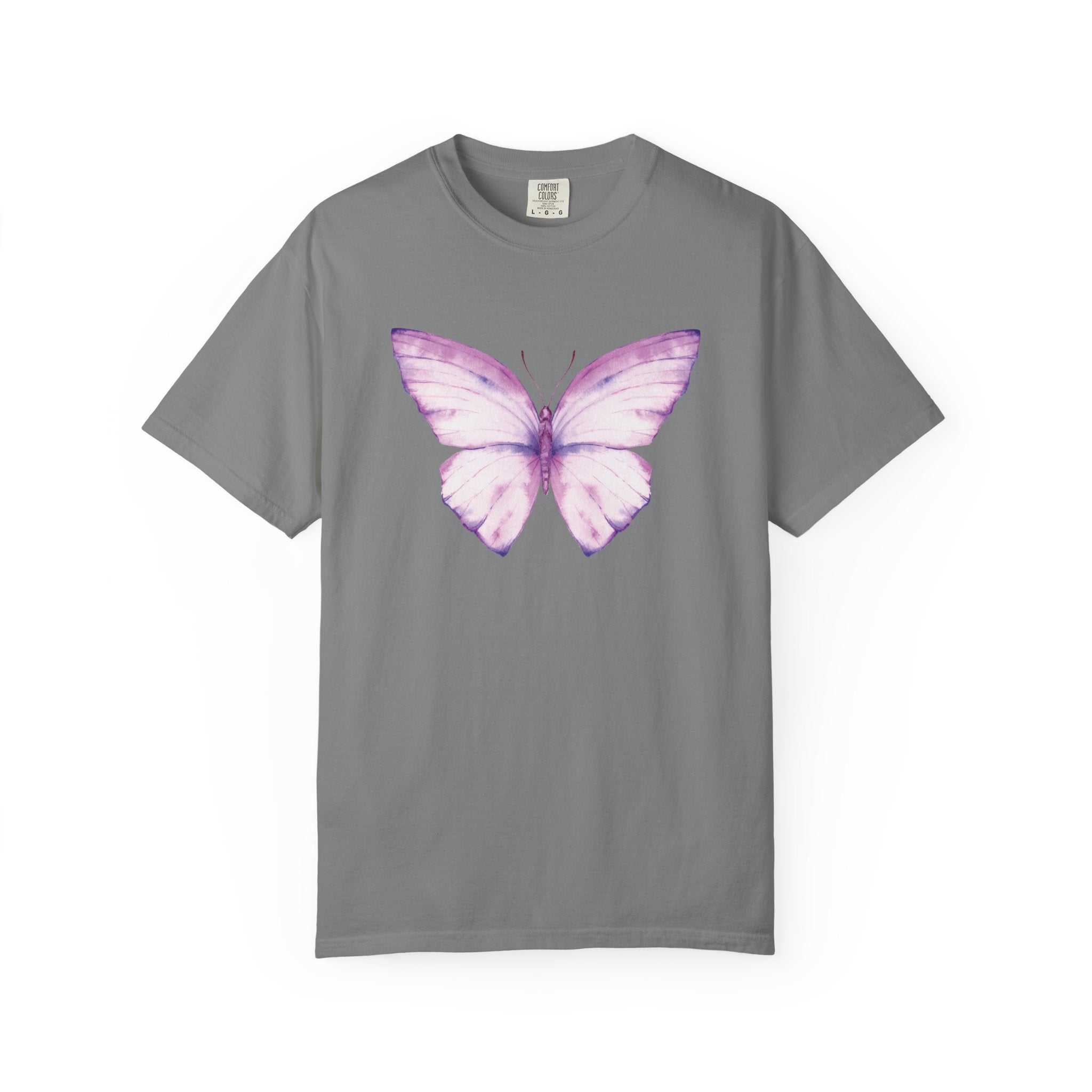 Pastel Watercolor Butterfly Graphic Tee | Comfort Colors® 1717 | NUCCI™ Signature Collection
