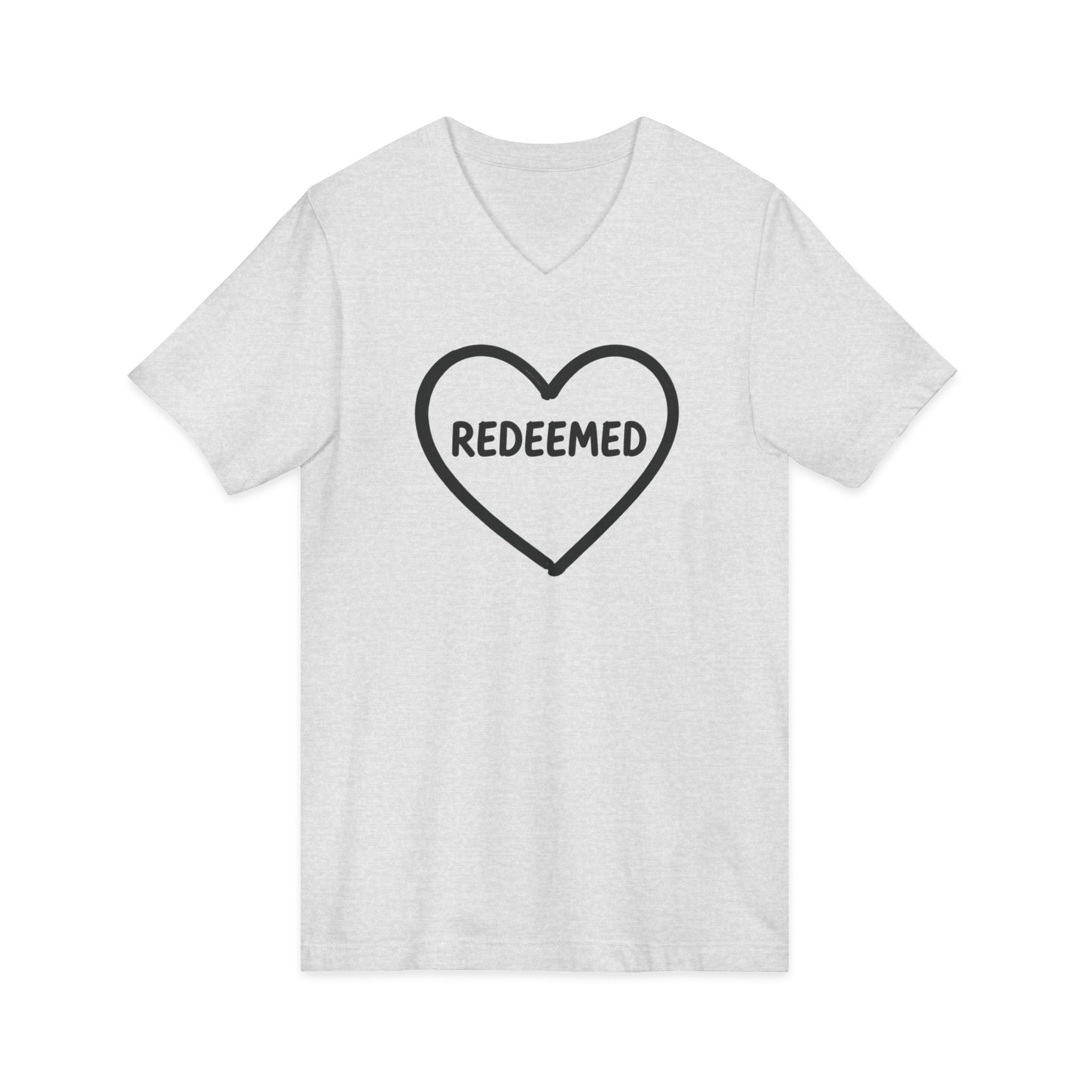 REDEEMED Heart V-Neck Tee