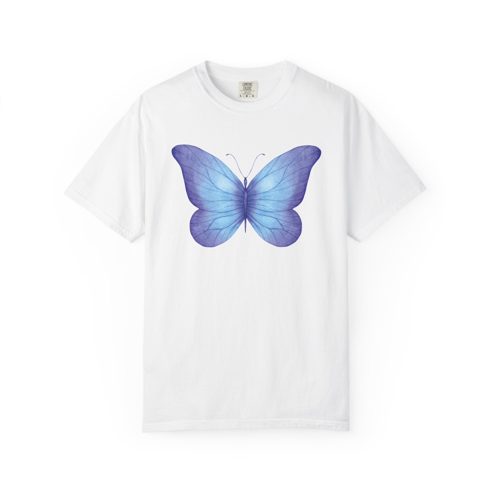 Pastel Watercolor Butterfly Graphic Tee | Comfort Colors® 1717 | NUCCI™ Signature Collection