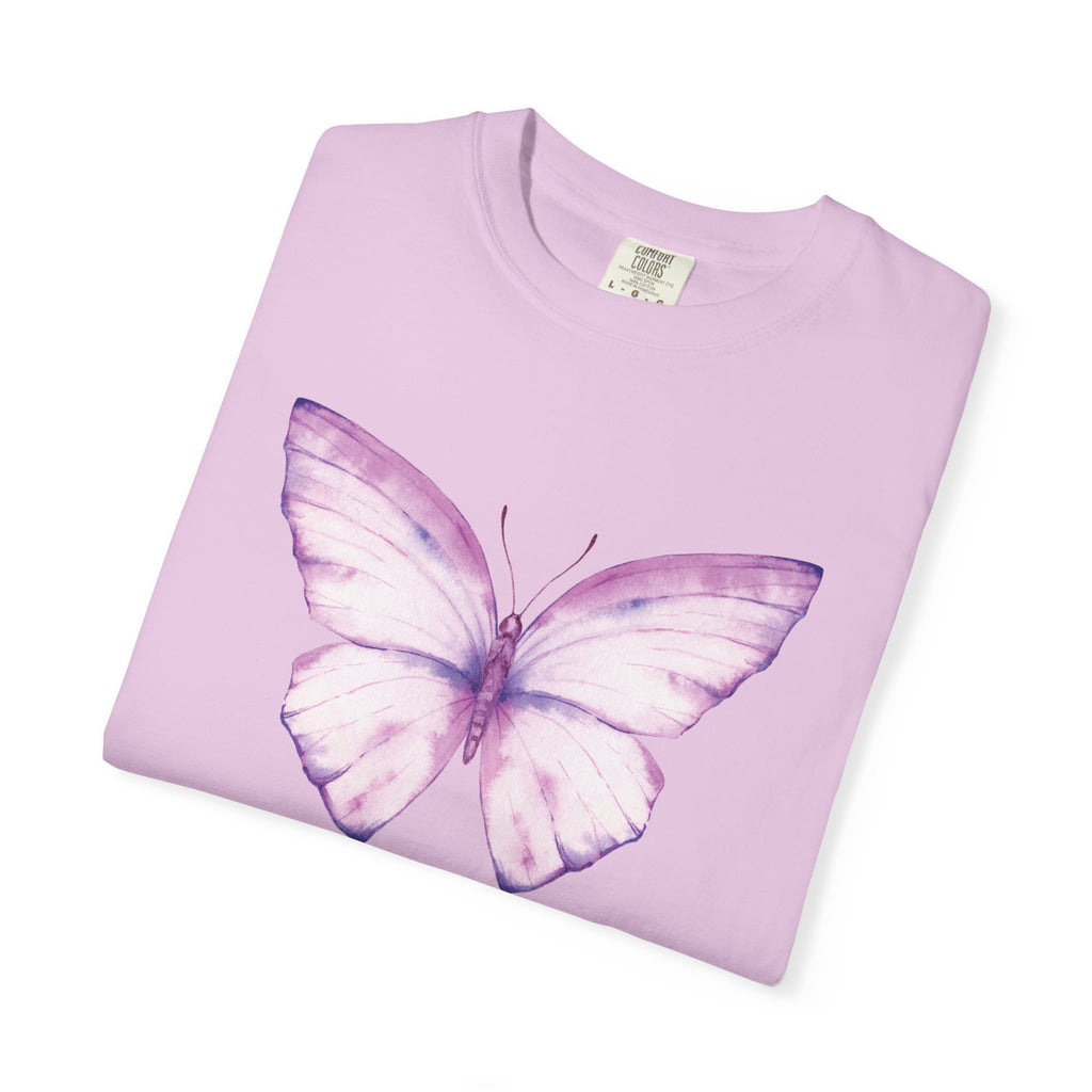 Camiseta con gráfico de mariposa en acuarela pastel | Comfort Colors® 1717 | Colección exclusiva NUCCI™