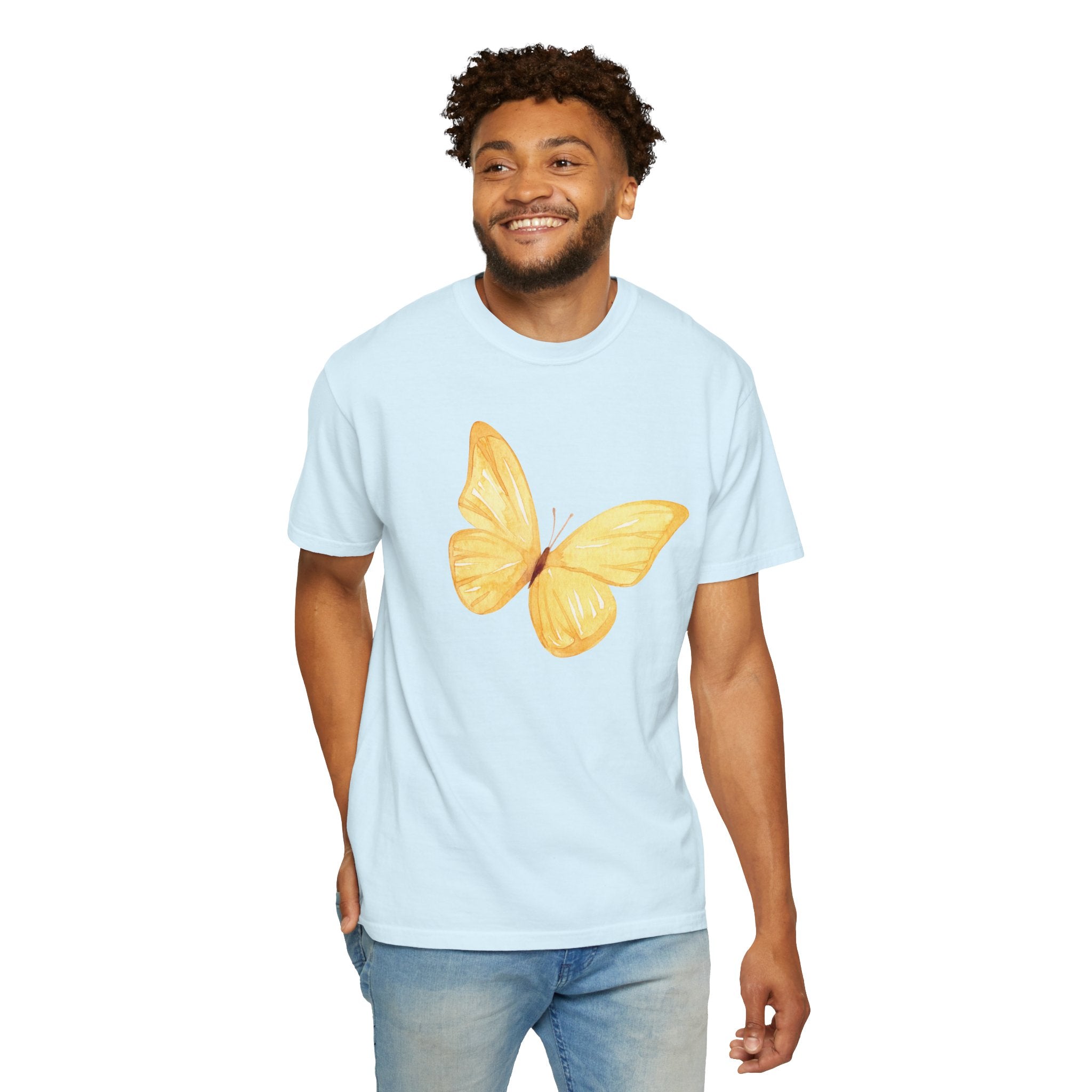 Pastel Watercolor Butterfly Graphic Tee | Comfort Colors® 1717 | NUCCI™ Signature Collection
