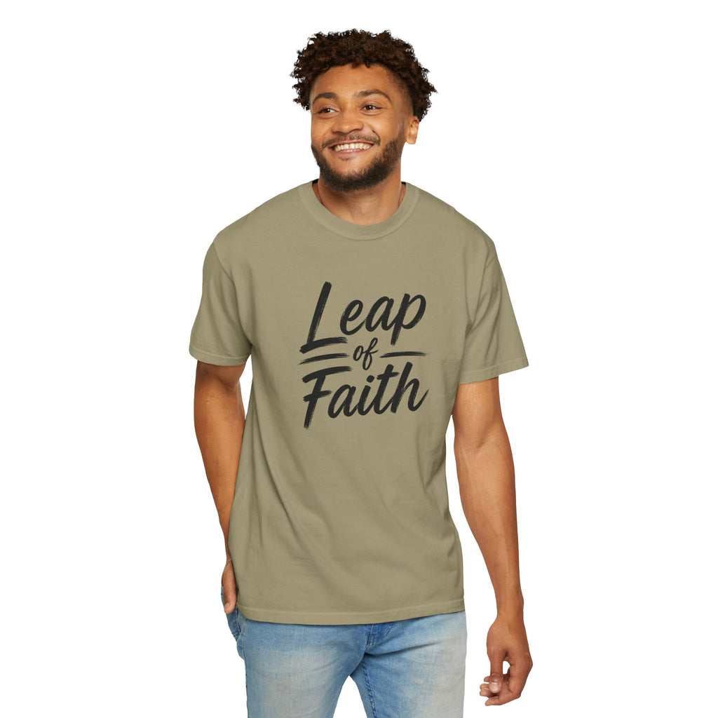 Leap of Faith T-Shirt | Inspirational Faith Comfort Colors® 1717 Unisex Tee