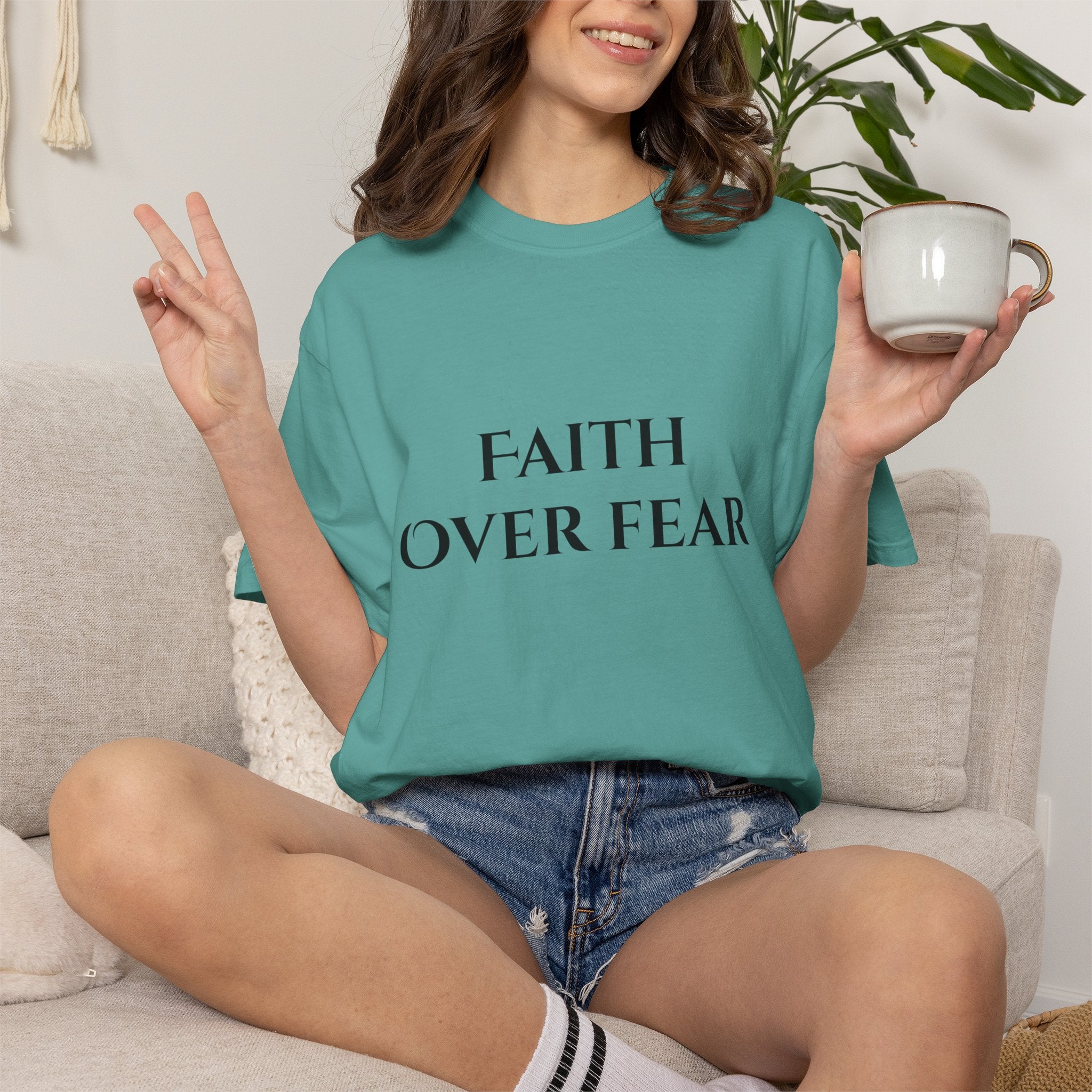 Faith Over Fear T-Shirt — Mental Health & Healing Tee