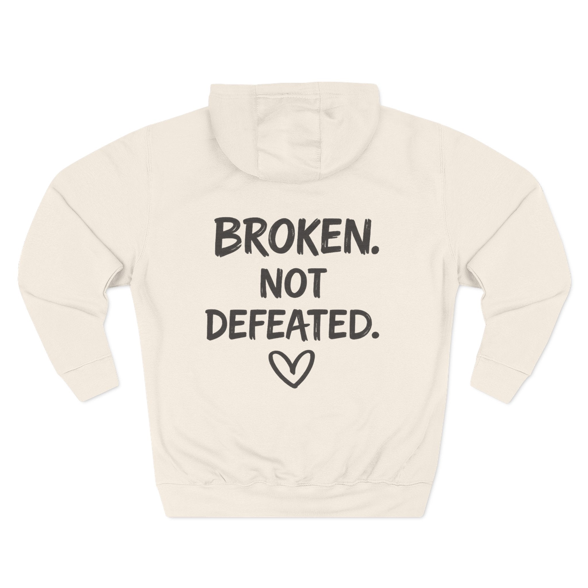 Broken Not Defeated Hoodie | NUCCI™ Beautifully Broken Collection