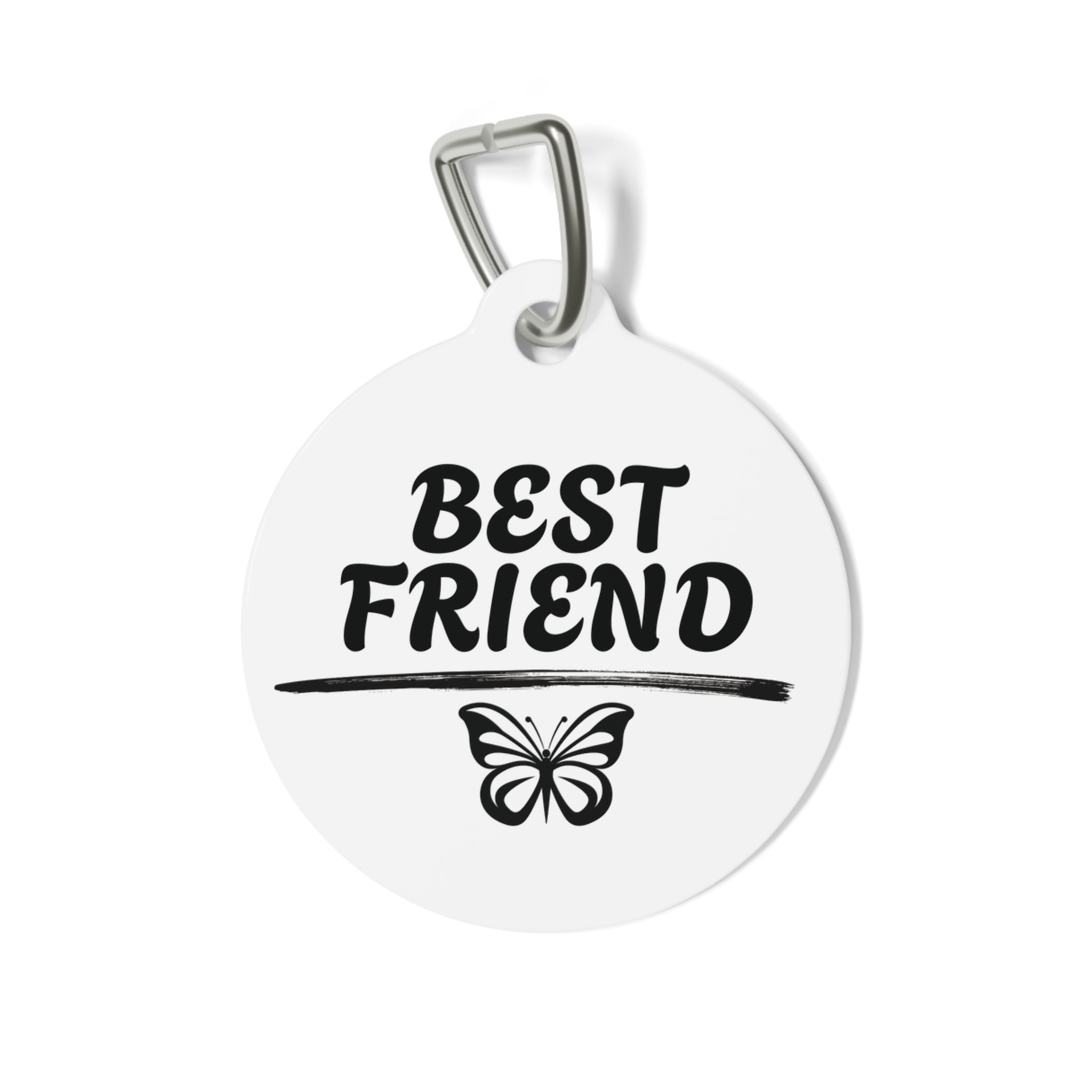 BEST FRIEND Butterfly Personalized Pet Tag | Dog & Cat ID Tag | NUCCI™ Beautifully Broken Collection