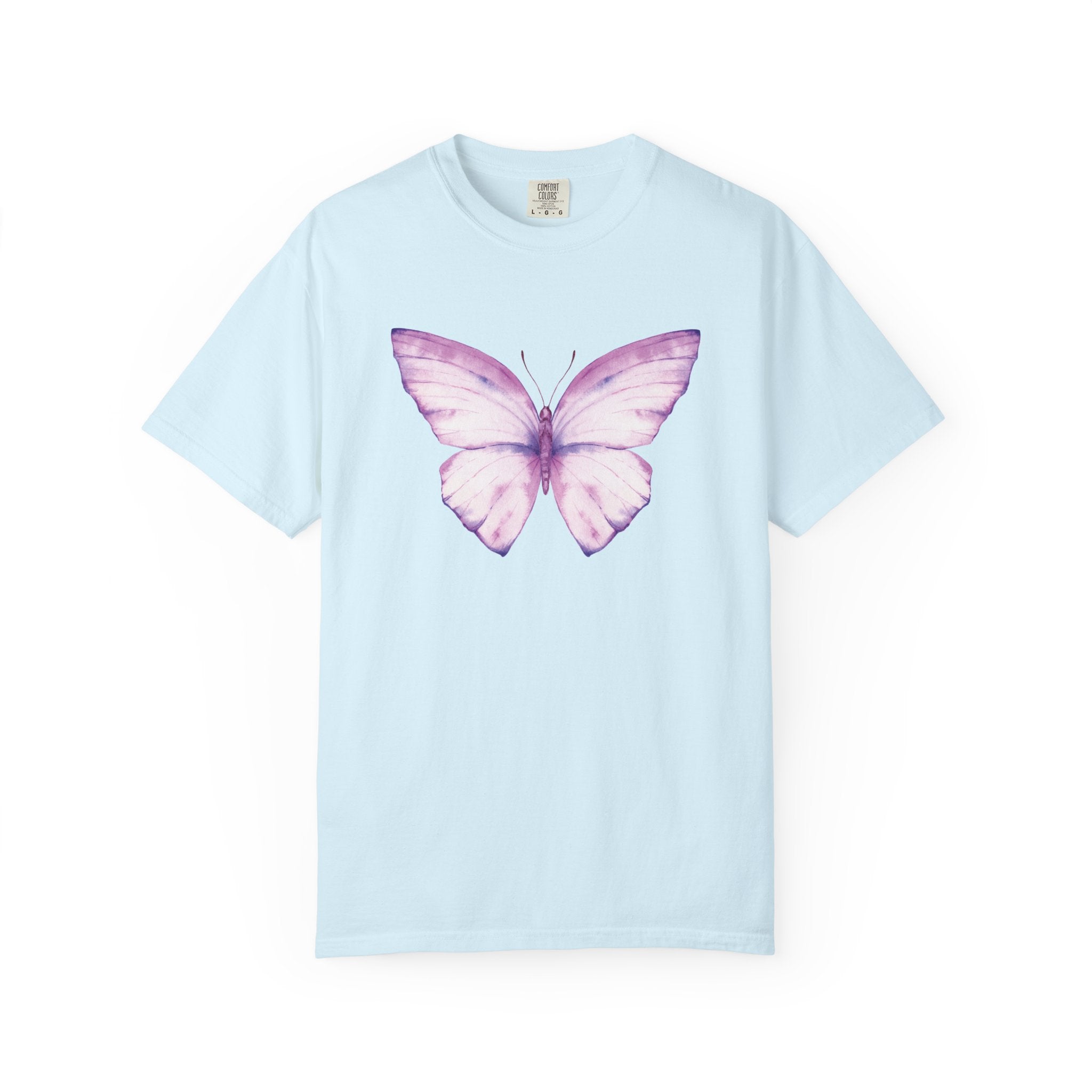 Pastel Watercolor Butterfly Graphic Tee | Comfort Colors® 1717 | NUCCI™ Signature Collection