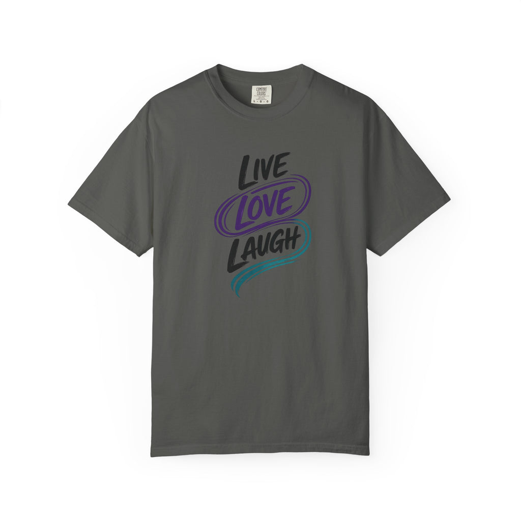 Live Love Laugh T-Shirt | Inspirational Mental Health Shirt | Motivational Graphic Tee | Comfort Colors® Unisex Tee