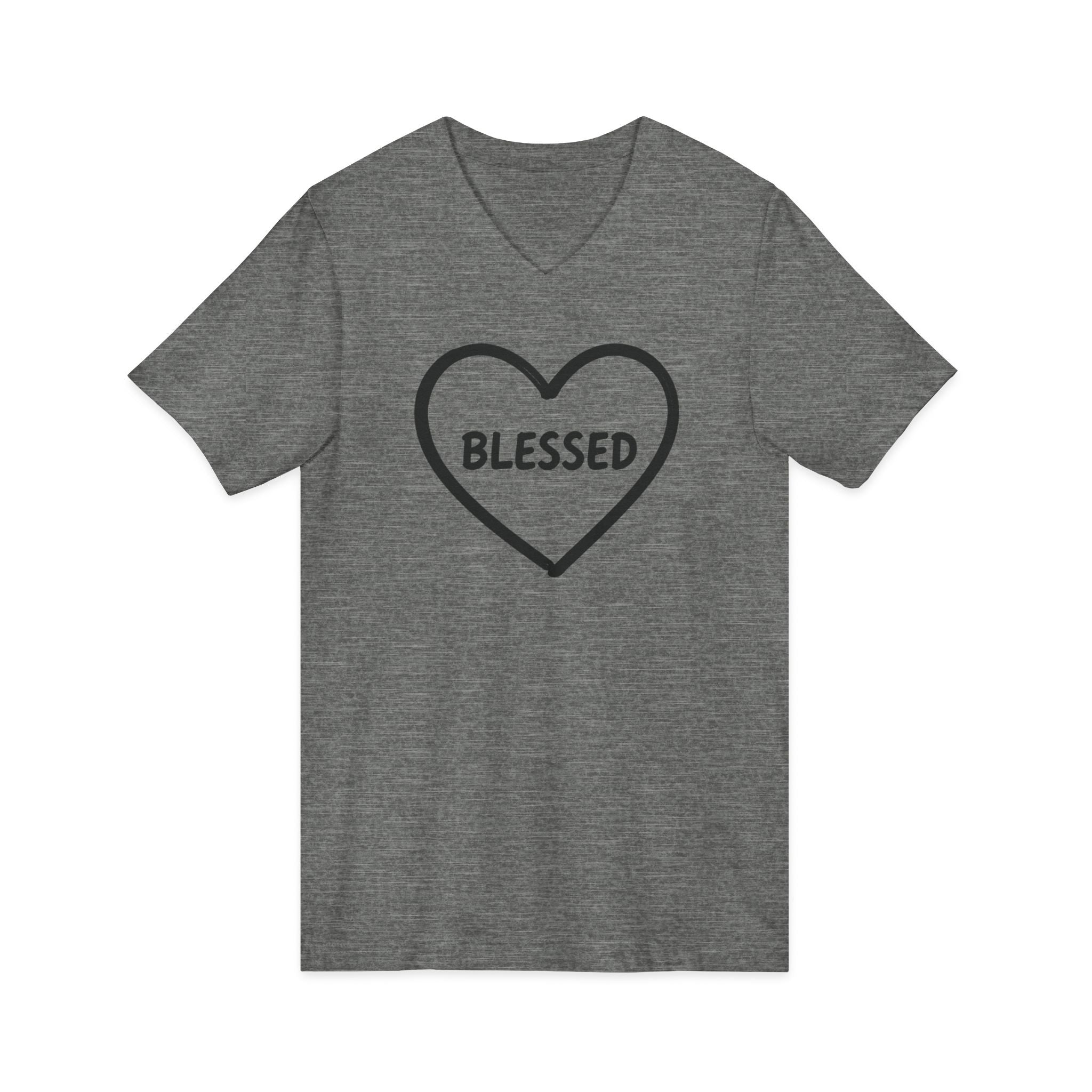 BLESSED Heart V-Neck Tee