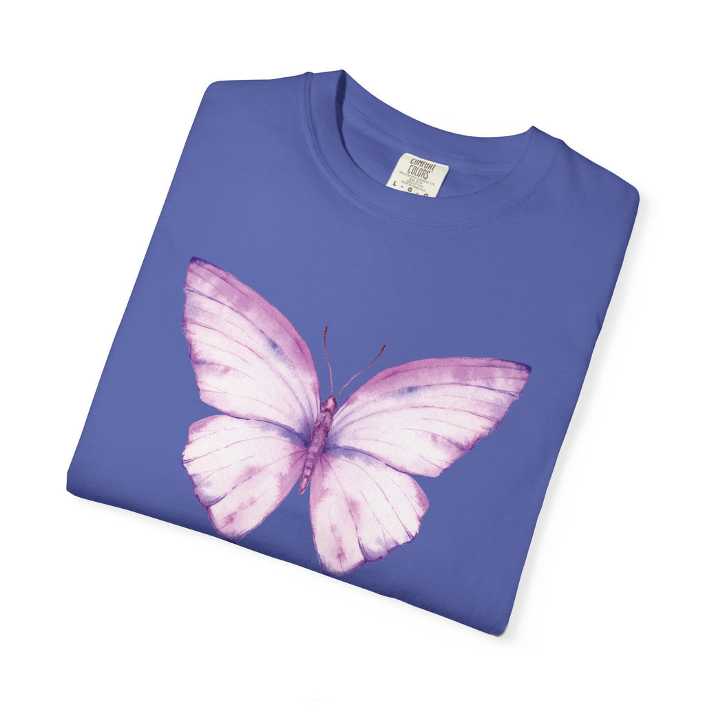 Camiseta con gráfico de mariposa en acuarela pastel | Comfort Colors® 1717 | Colección exclusiva NUCCI™