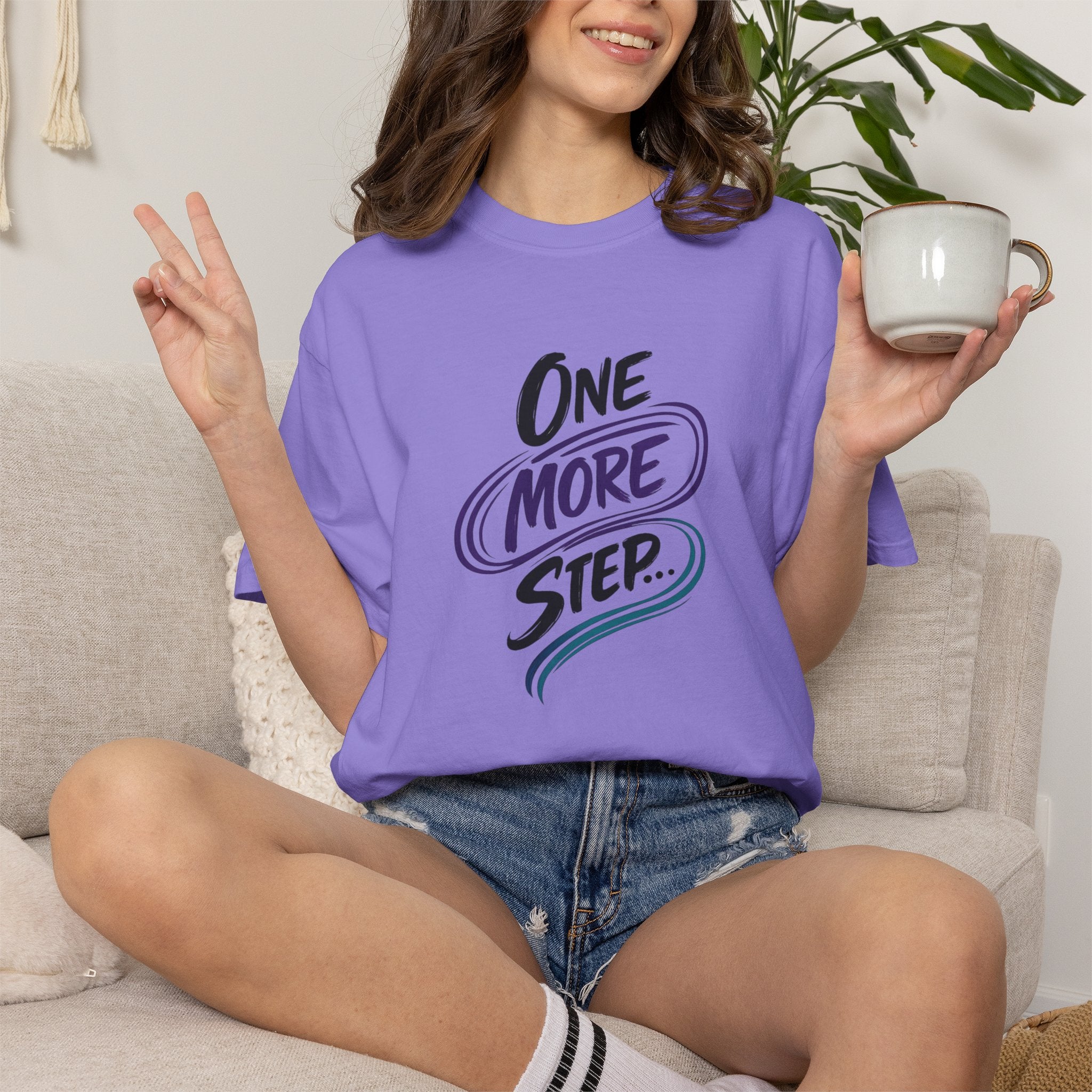 One More Step T-Shirt | Inspirational Mental Health Shirt | Motivational Graphic Tee | Comfort Colors® Unisex Tee