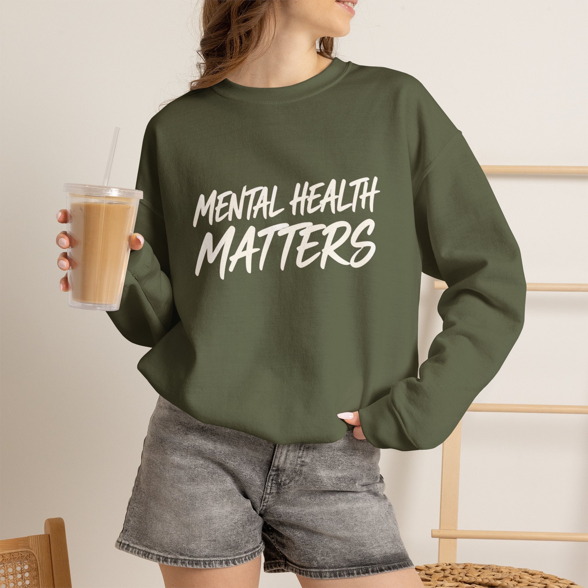 Mental Health Matters Sweatshirt | Unisex Mental Health Awareness Crewneck