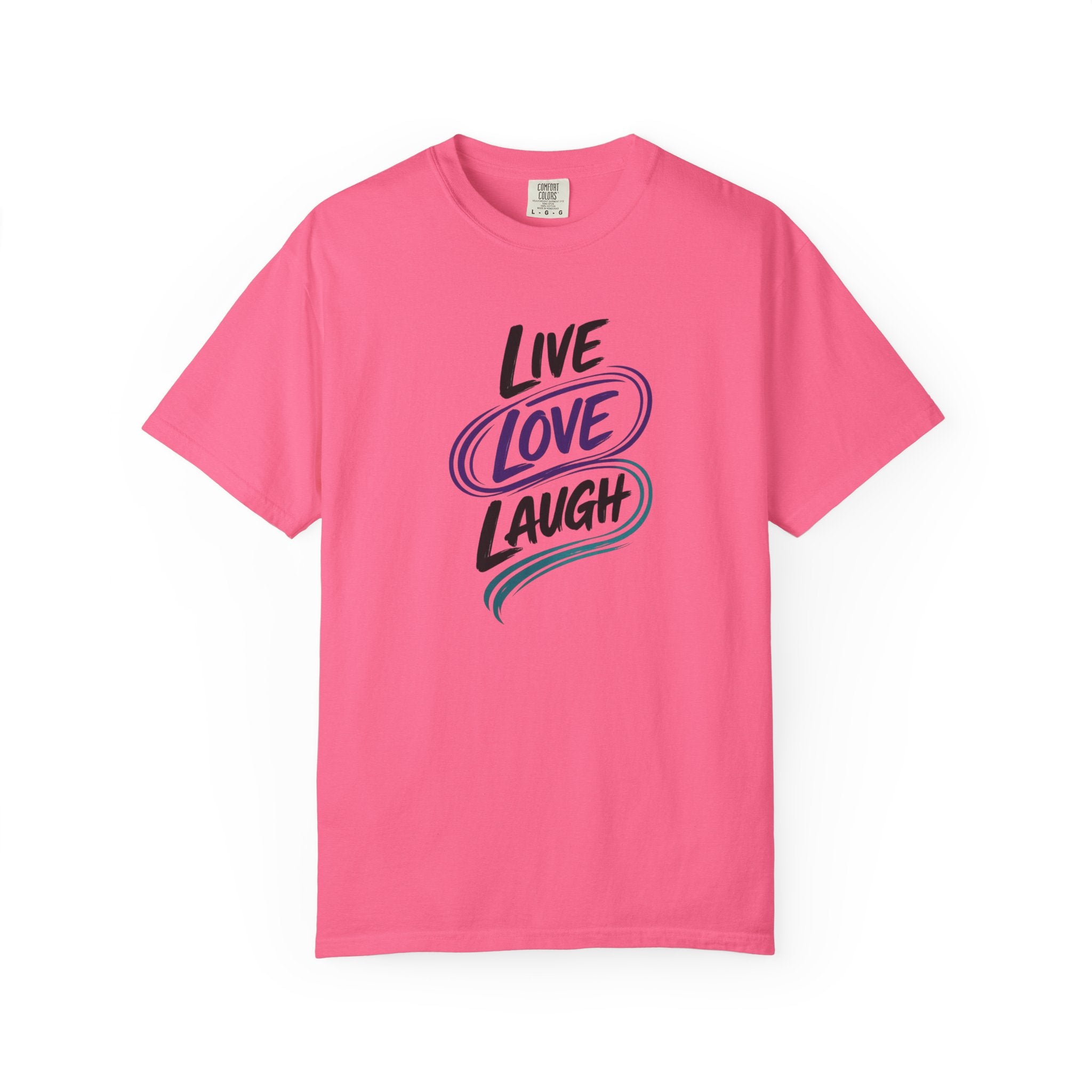 Live Love Laugh T-Shirt | Inspirational Mental Health Shirt | Motivational Graphic Tee | Comfort Colors® Unisex Tee