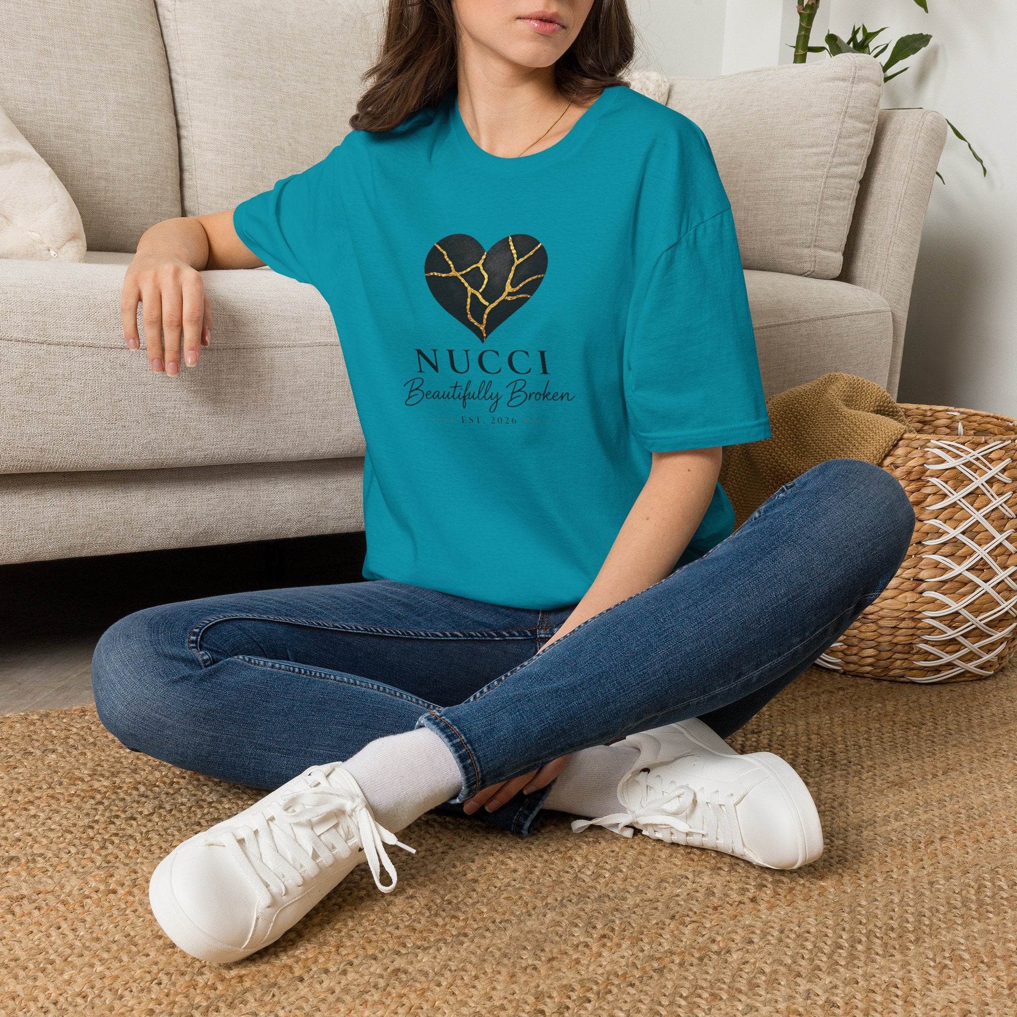 NUCCI™ Signature Collection | Cracked Heart Logo Tee