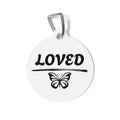 LOVED Butterfly Personalized Pet Tag | Dog & Cat ID Tag | NUCCI™ Beautifully Broken Collection