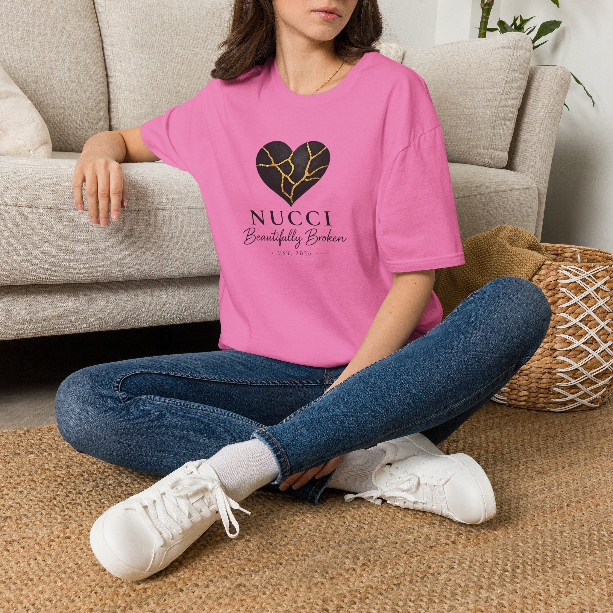 NUCCI™ Signature Collection | Cracked Heart Logo Tee