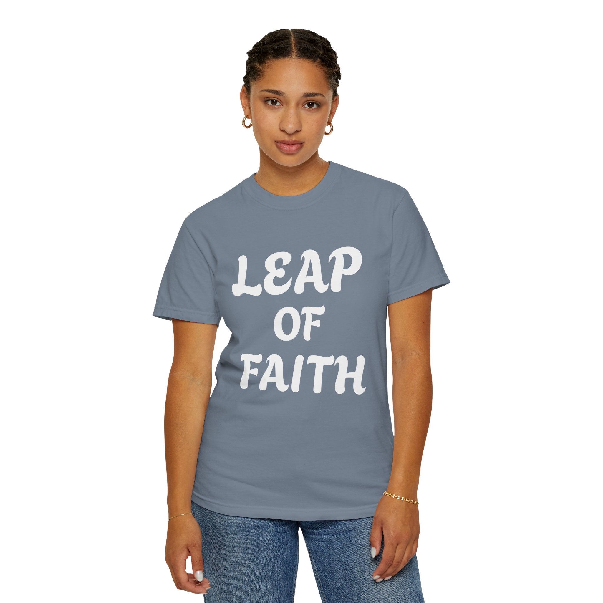 Leap of Faith T-Shirt — Inspirational Christian Graphic Tee