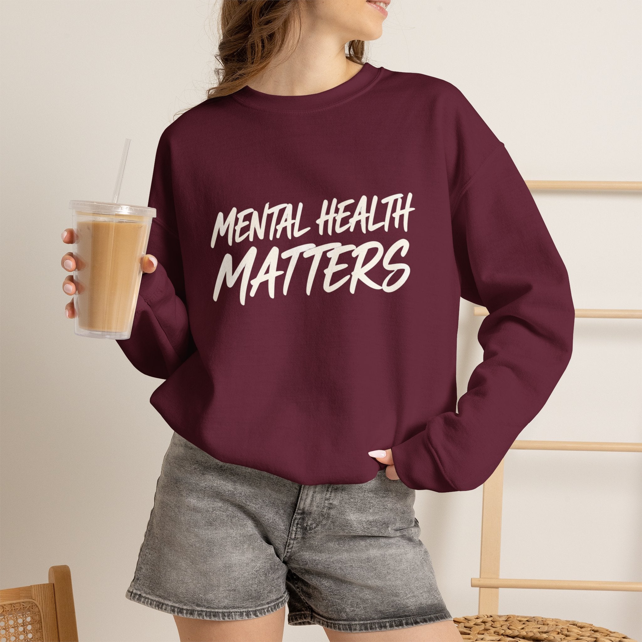 Mental Health Matters Sweatshirt | Unisex Mental Health Awareness Crewneck