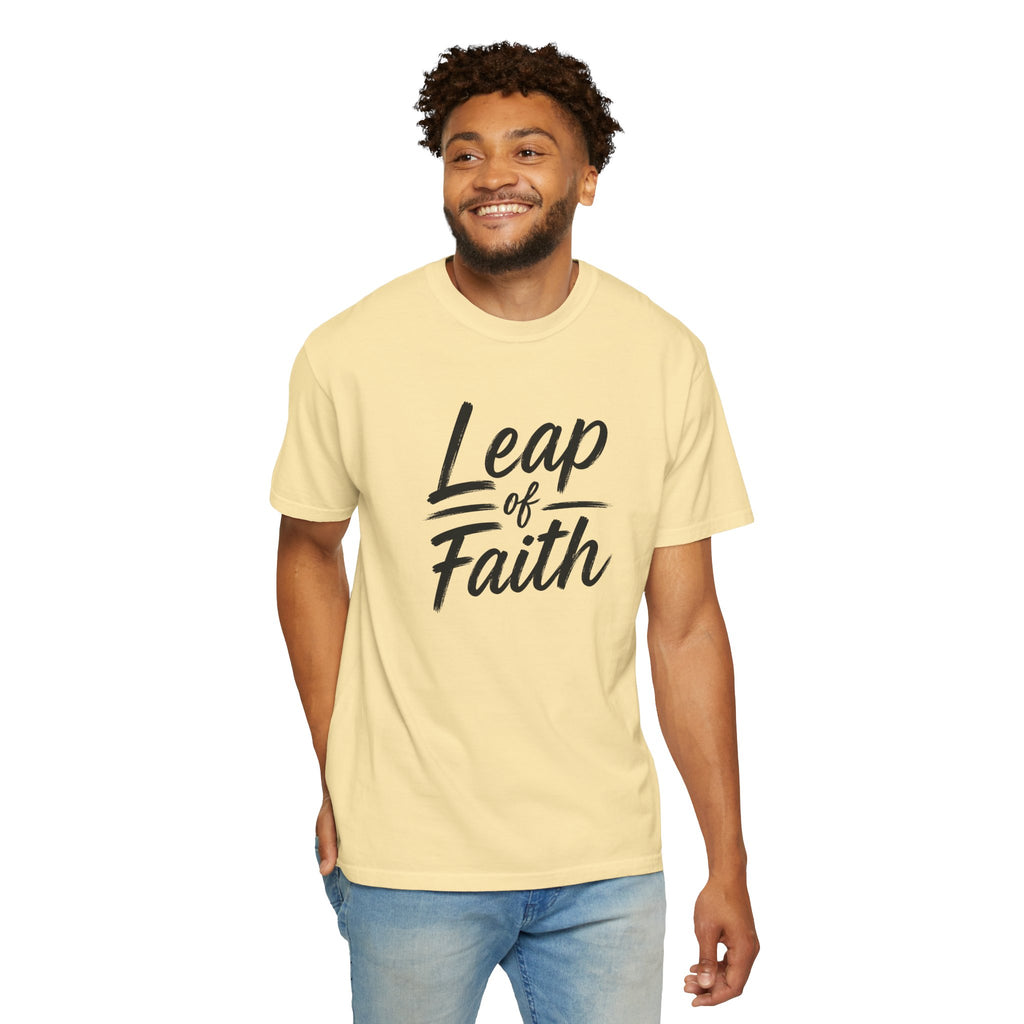 Leap of Faith T-Shirt | Inspirational Faith Comfort Colors® 1717 Unisex Tee