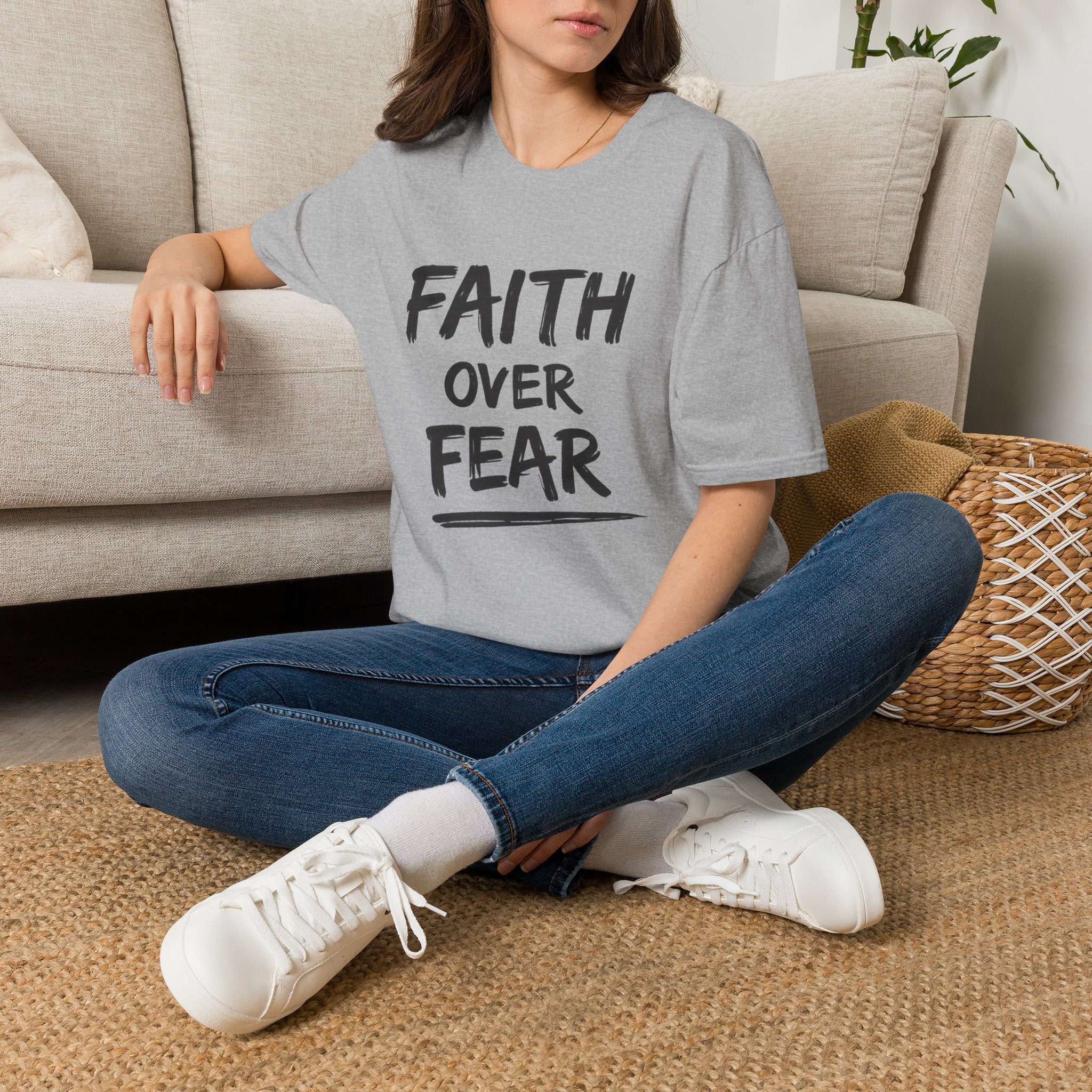Faith Over Fear T-Shirt | Inspirational Faith Unisex Tee | NUCCI™
