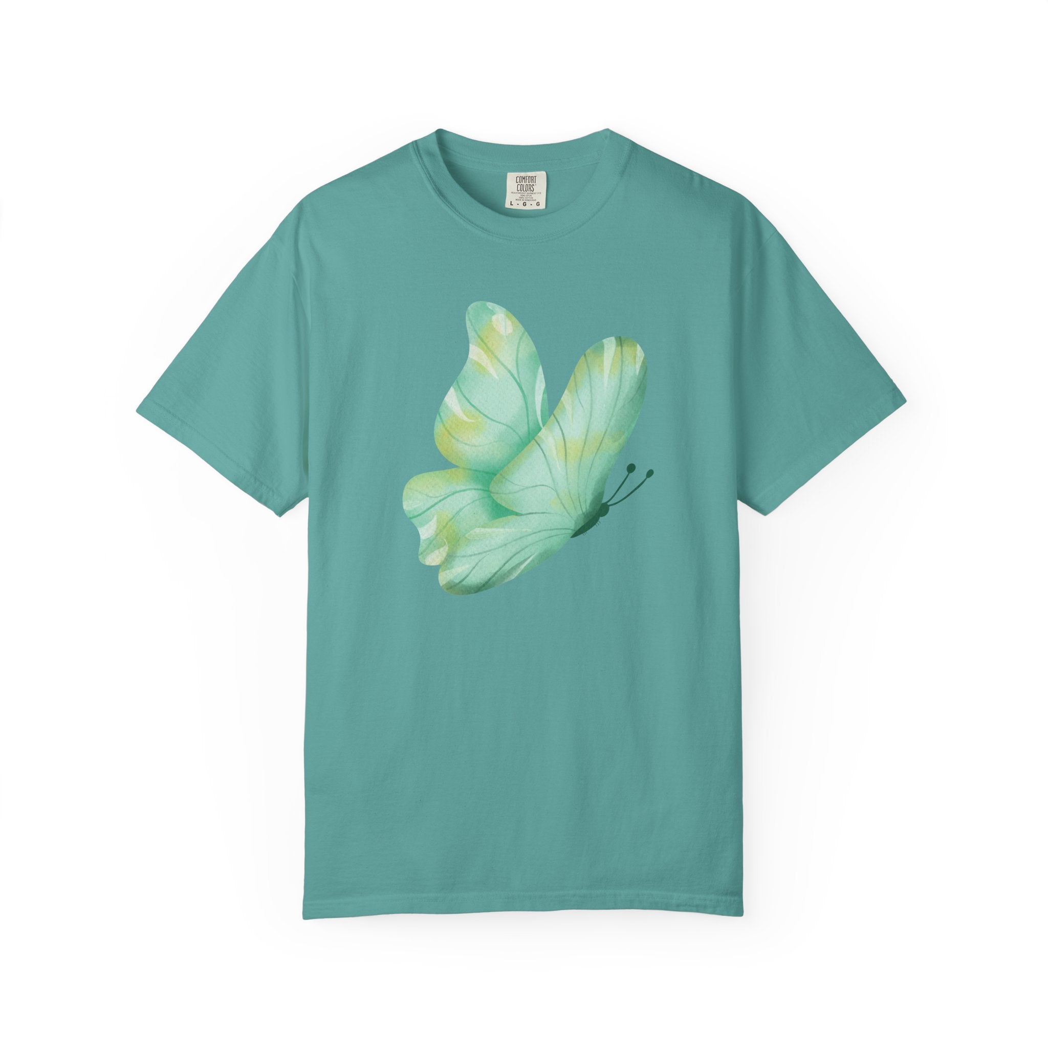 Pastel Watercolor Butterfly Graphic Tee | Comfort Colors® 1717 | NUCCI™ Signature Collection
