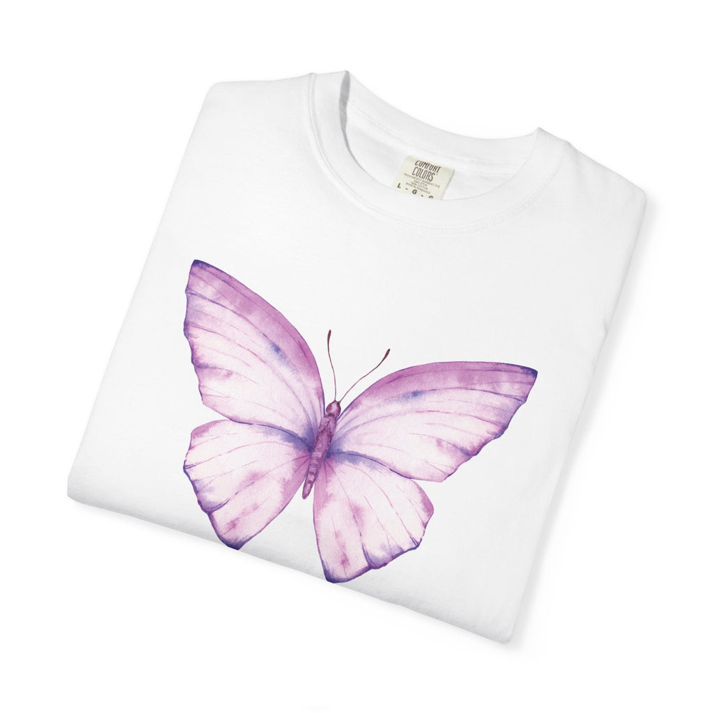 Camiseta con gráfico de mariposa en acuarela pastel | Comfort Colors® 1717 | Colección exclusiva NUCCI™