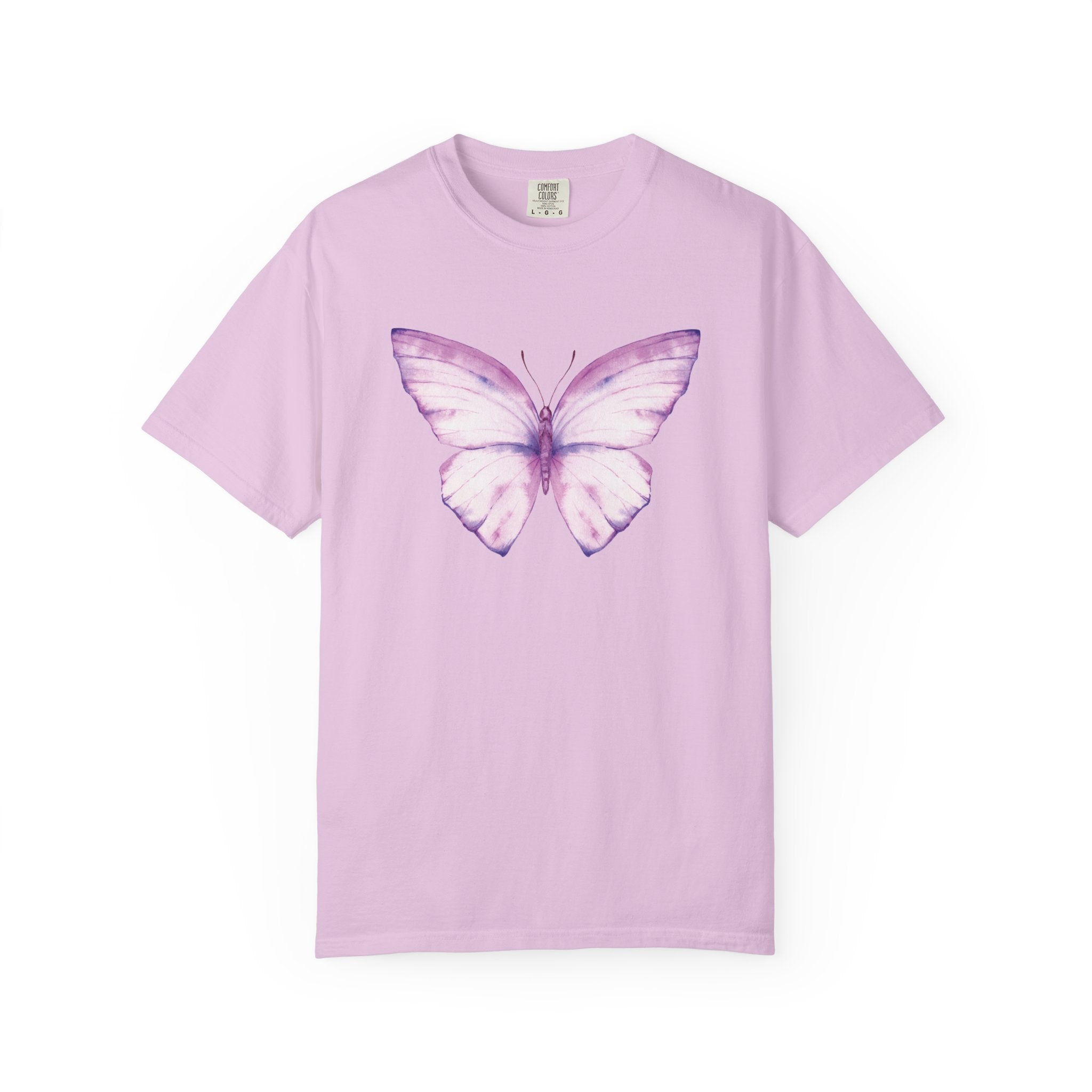 Pastel Watercolor Butterfly Graphic Tee | Comfort Colors® 1717 | NUCCI™ Signature Collection