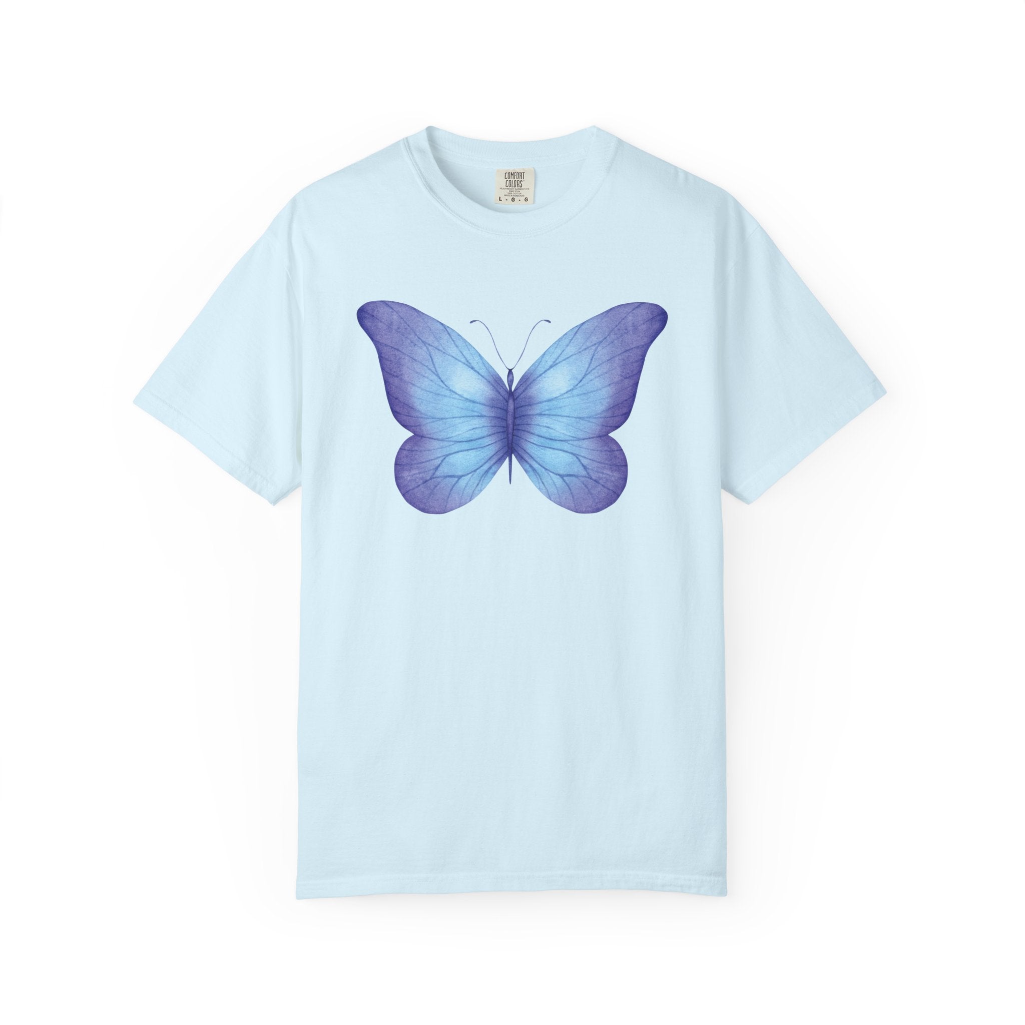 Pastel Watercolor Butterfly Graphic Tee | Comfort Colors® 1717 | NUCCI™ Signature Collection