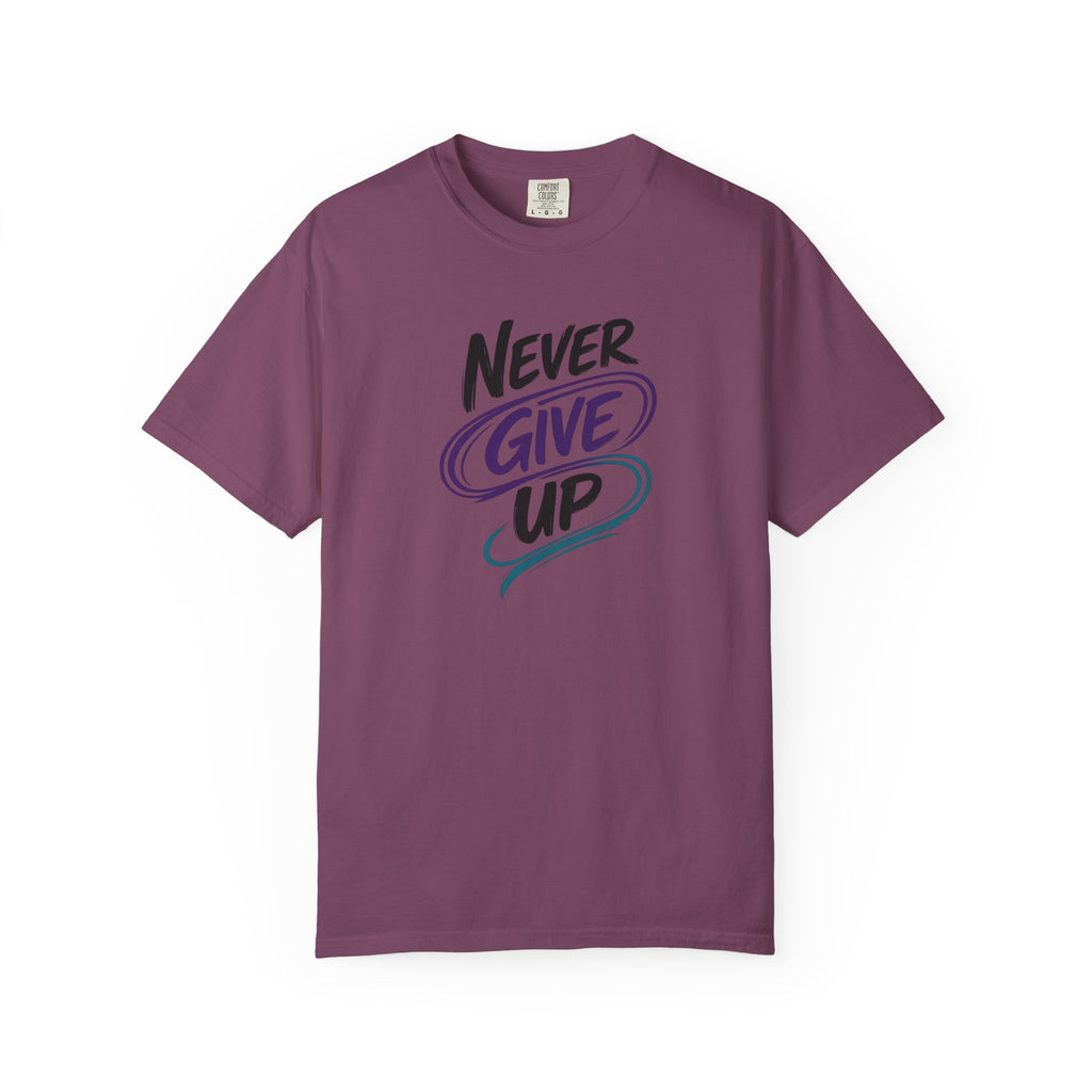 Never Give Up T-Shirt | Inspirational Mental Health Shirt | Positive Graphic Tee | Comfort Colors® Unisex Tee