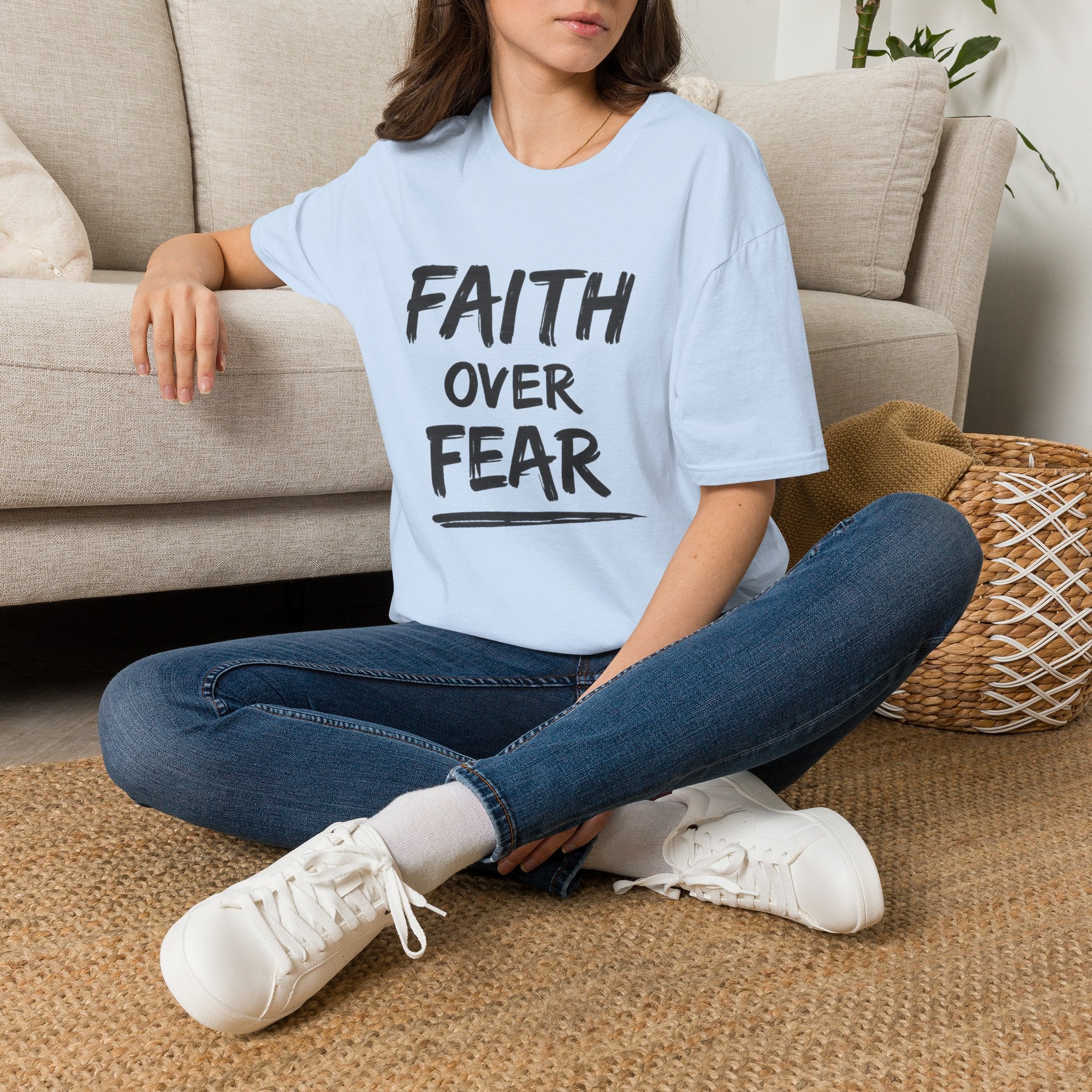 Faith Over Fear T-Shirt | Inspirational Faith Unisex Tee | NUCCI™