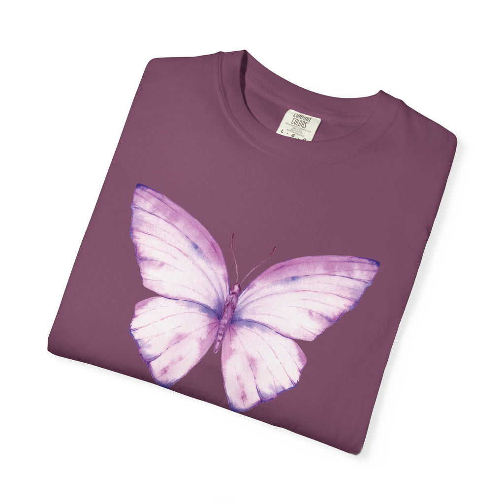 Camiseta con gráfico de mariposa en acuarela pastel | Comfort Colors® 1717 | Colección exclusiva NUCCI™