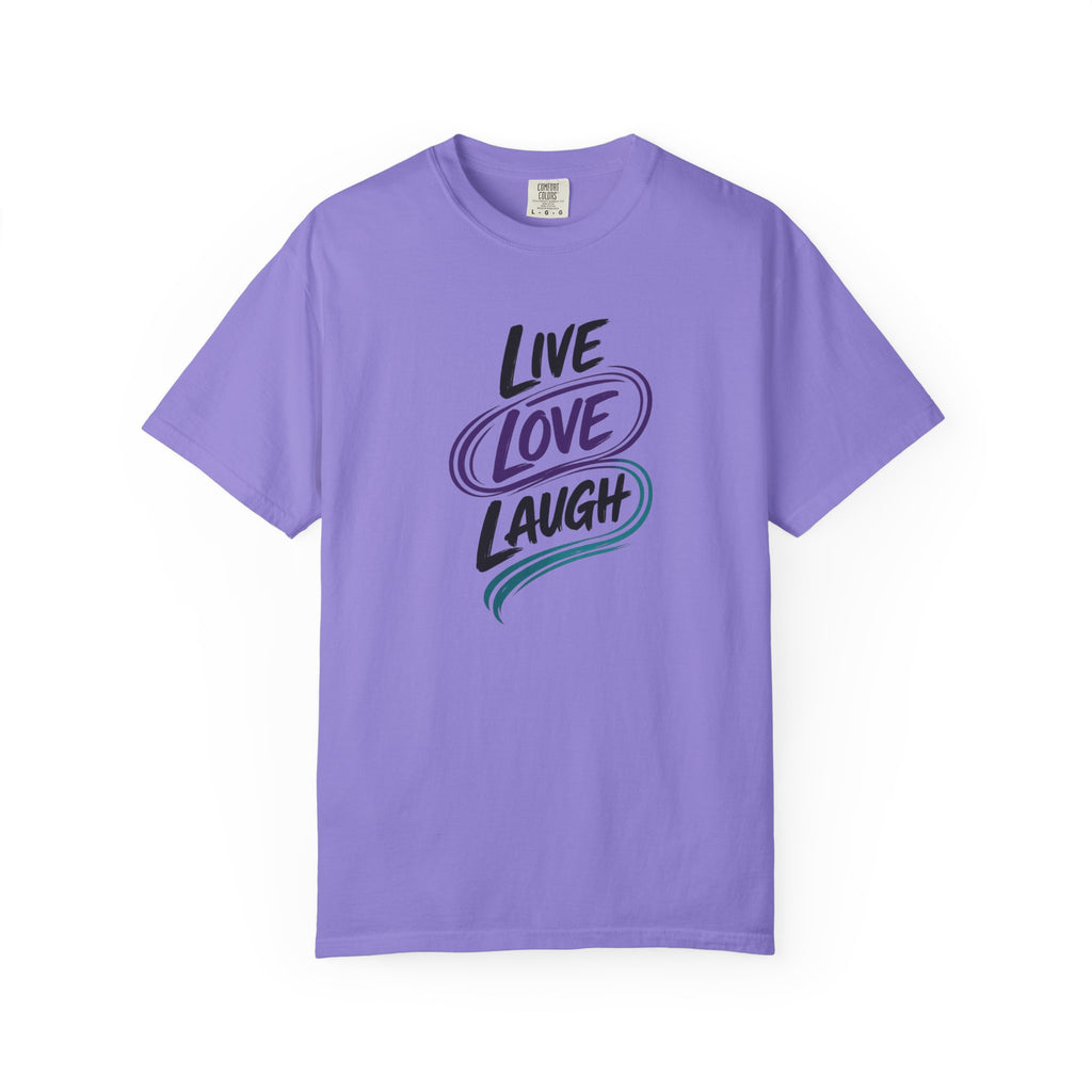 Live Love Laugh T-Shirt | Inspirational Mental Health Shirt | Motivational Graphic Tee | Comfort Colors® Unisex Tee