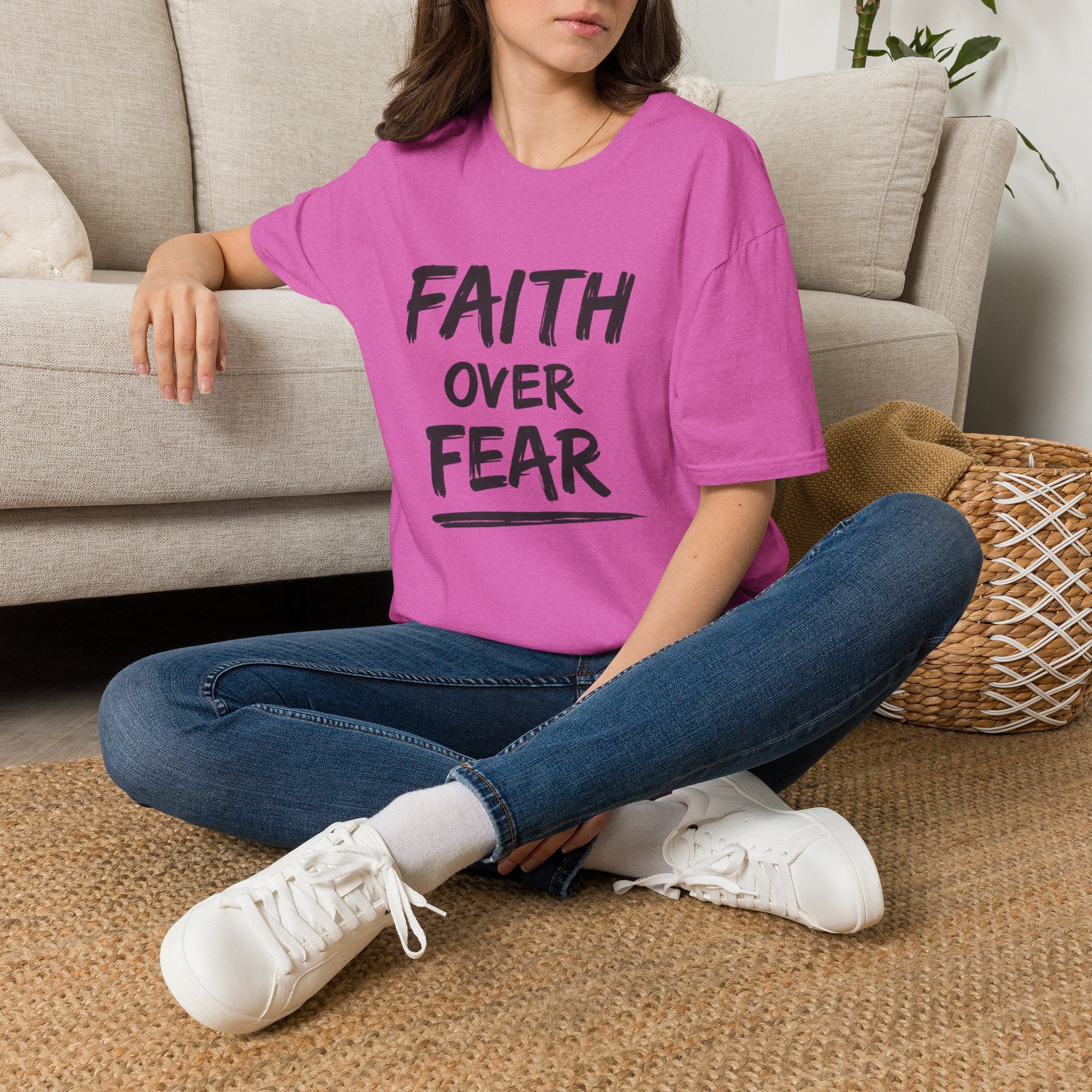 Faith Over Fear T-Shirt | Inspirational Faith Unisex Tee | NUCCI™