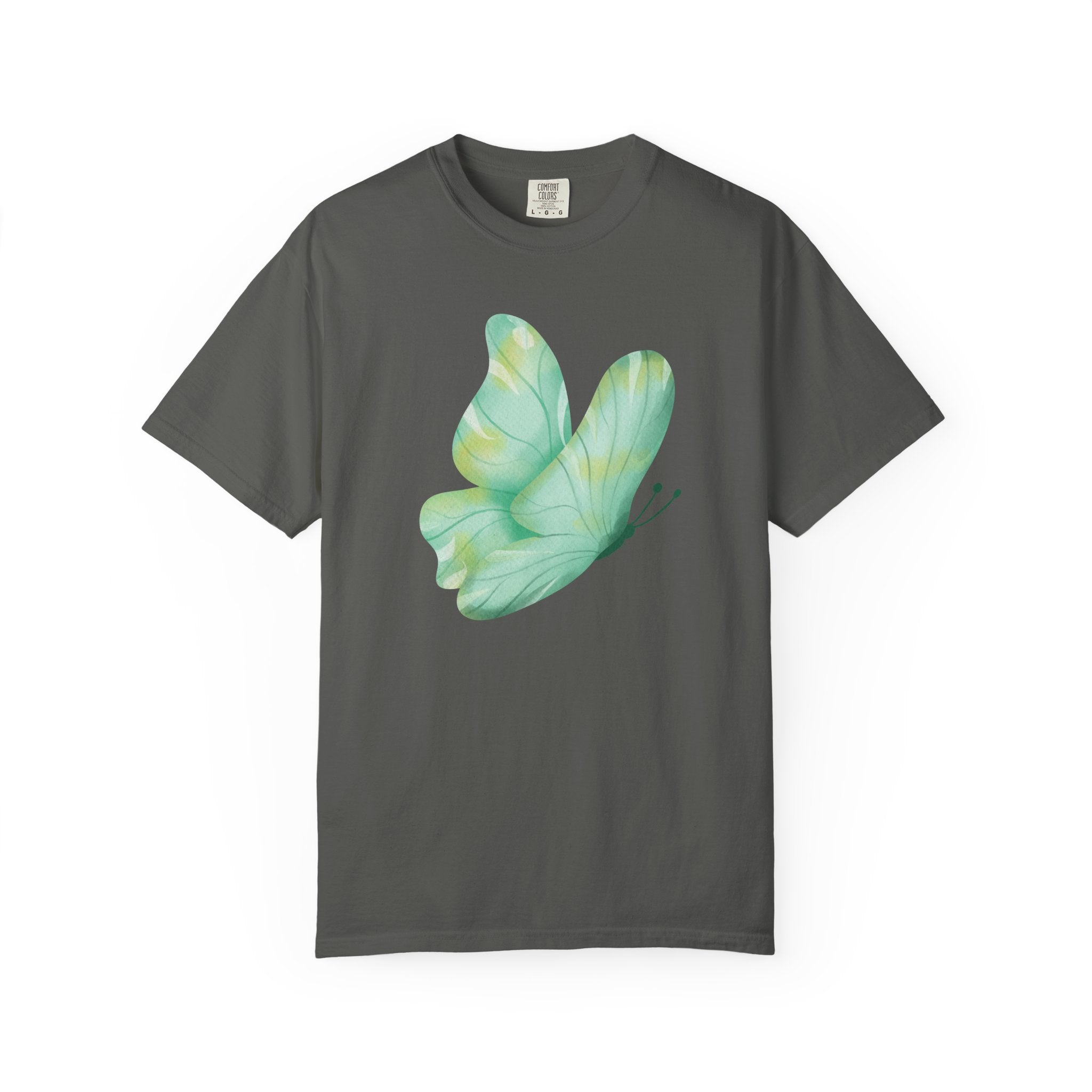 Camiseta Gráfica de Mariposa Acuarela Pastel | Comfort Colors® 1717 | Colección Exclusiva NUCCI™