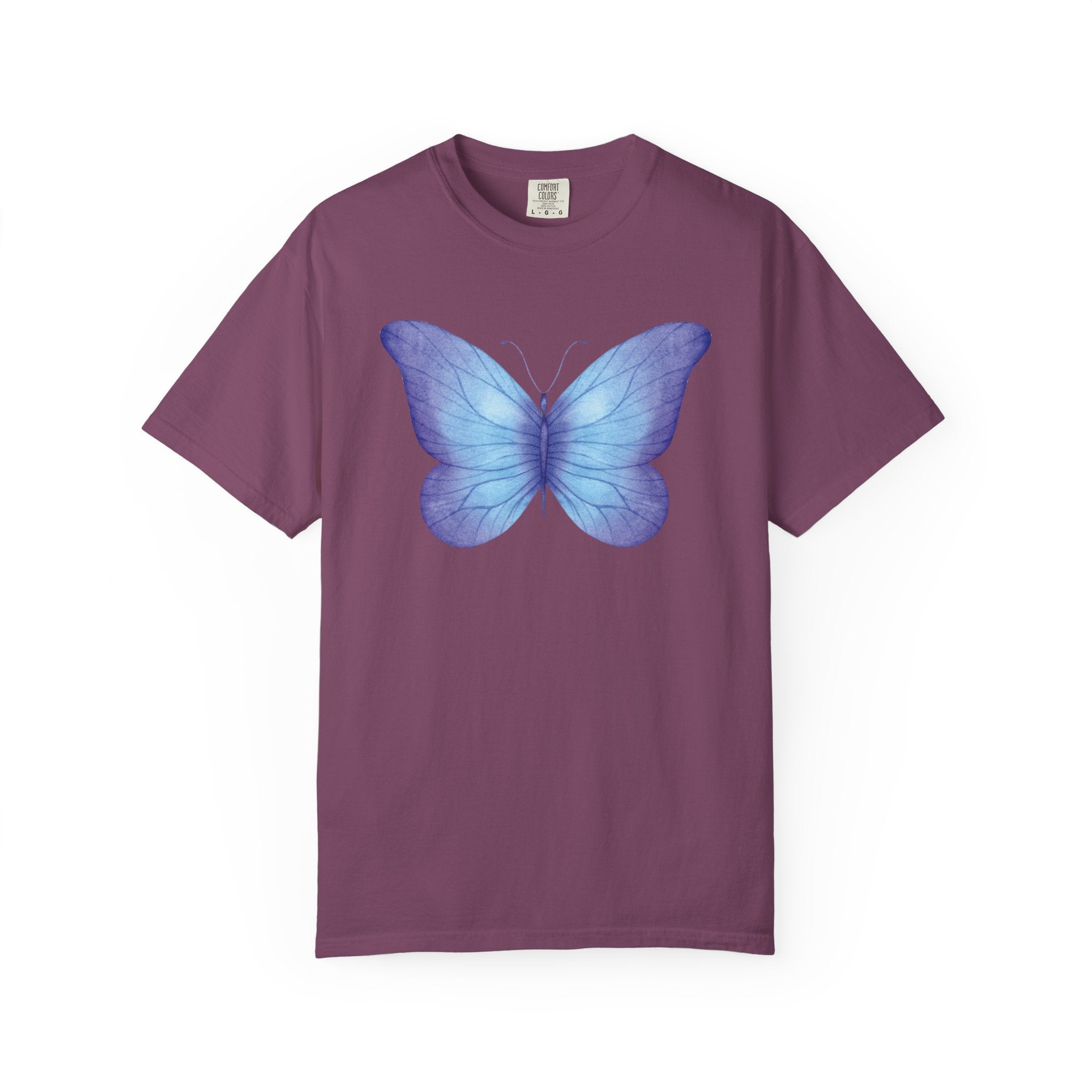 Pastel Watercolor Butterfly Graphic Tee | Comfort Colors® 1717 | NUCCI™ Signature Collection