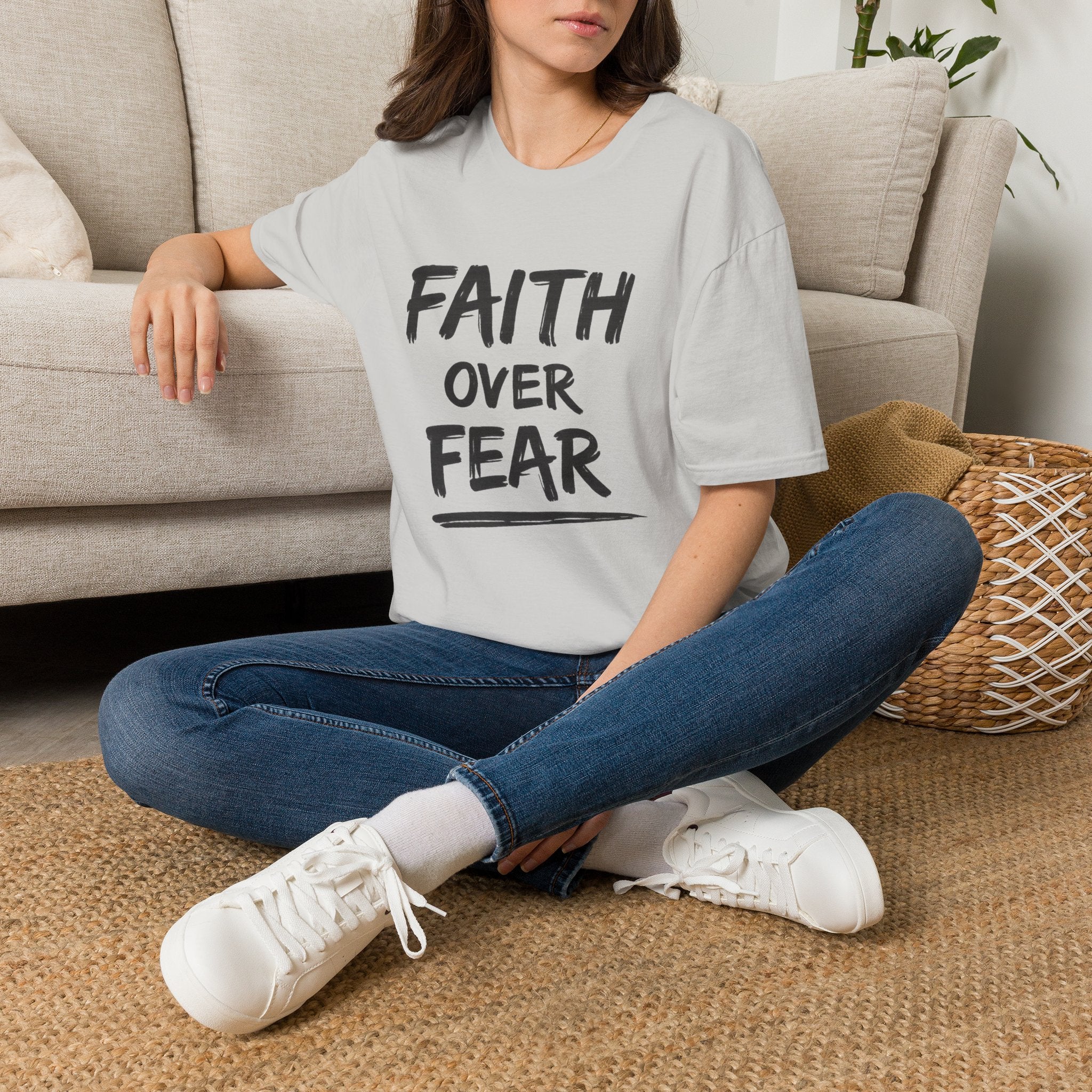 Faith Over Fear T-Shirt | Inspirational Faith Unisex Tee | NUCCI™