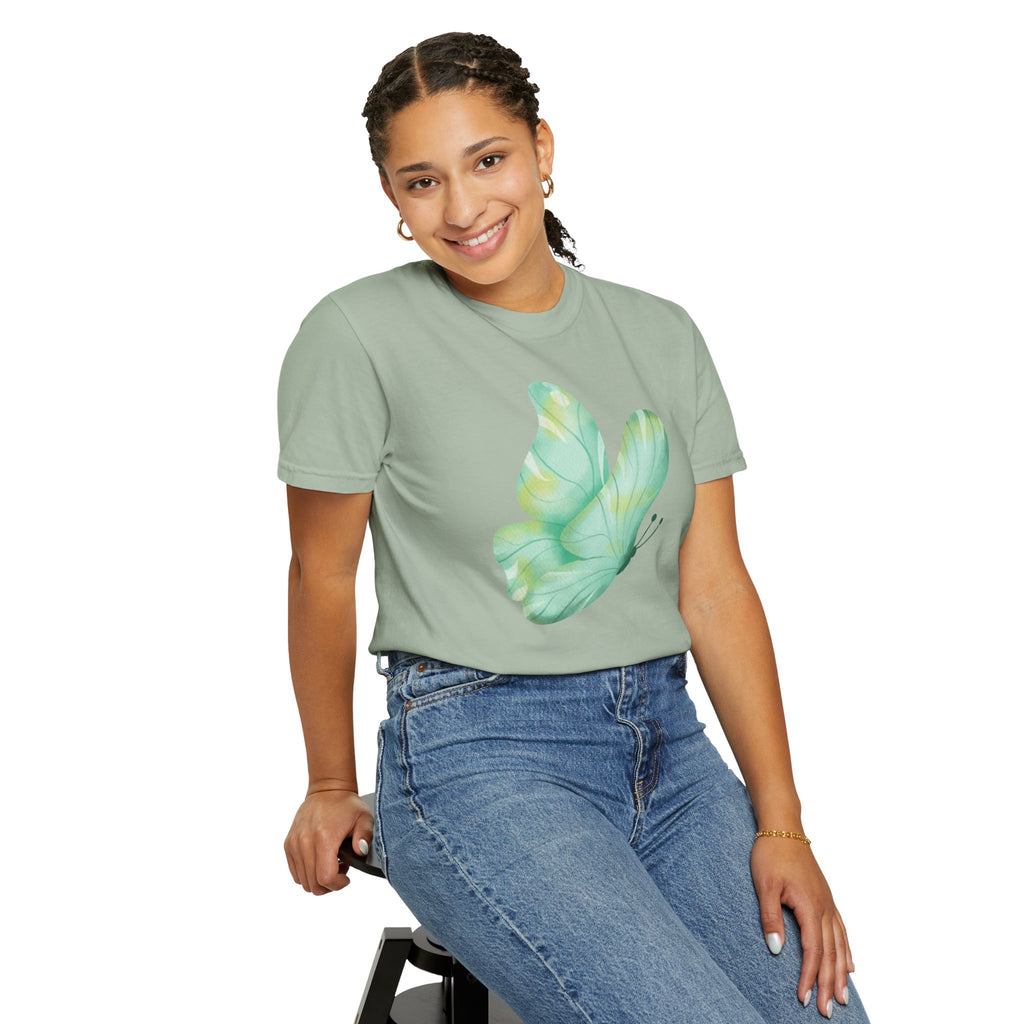 Pastel Watercolor Butterfly Graphic Tee | Comfort Colors® 1717 | NUCCI™ Signature Collection