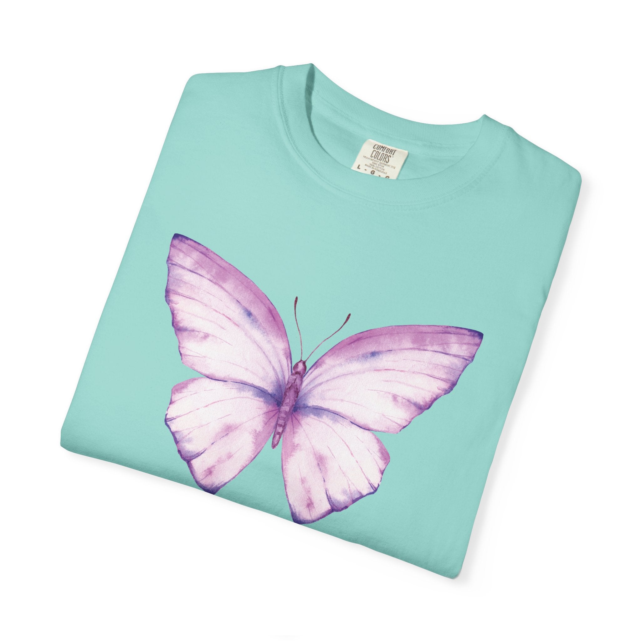 Camiseta con gráfico de mariposa en acuarela pastel | Comfort Colors® 1717 | Colección exclusiva NUCCI™