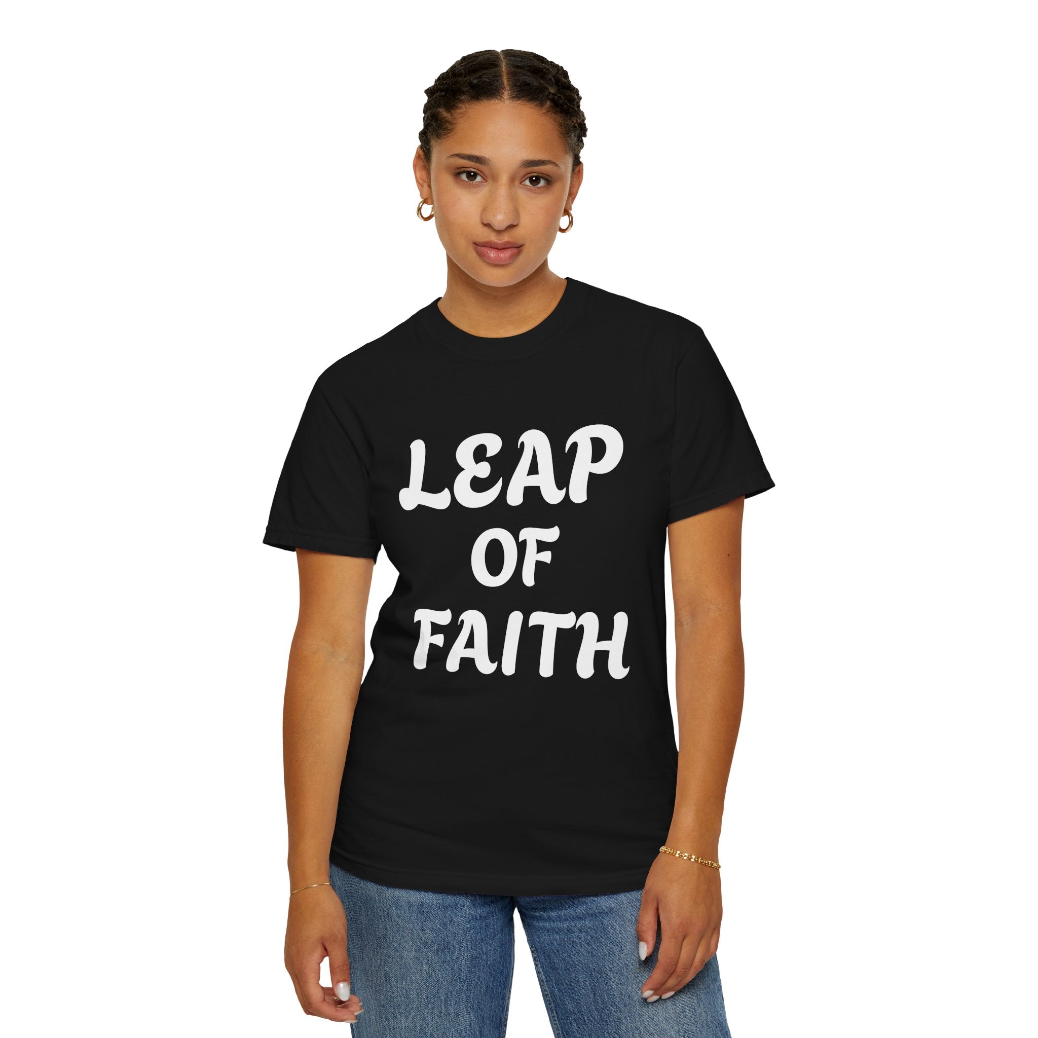 Leap of Faith T-Shirt — Inspirational Christian Graphic Tee