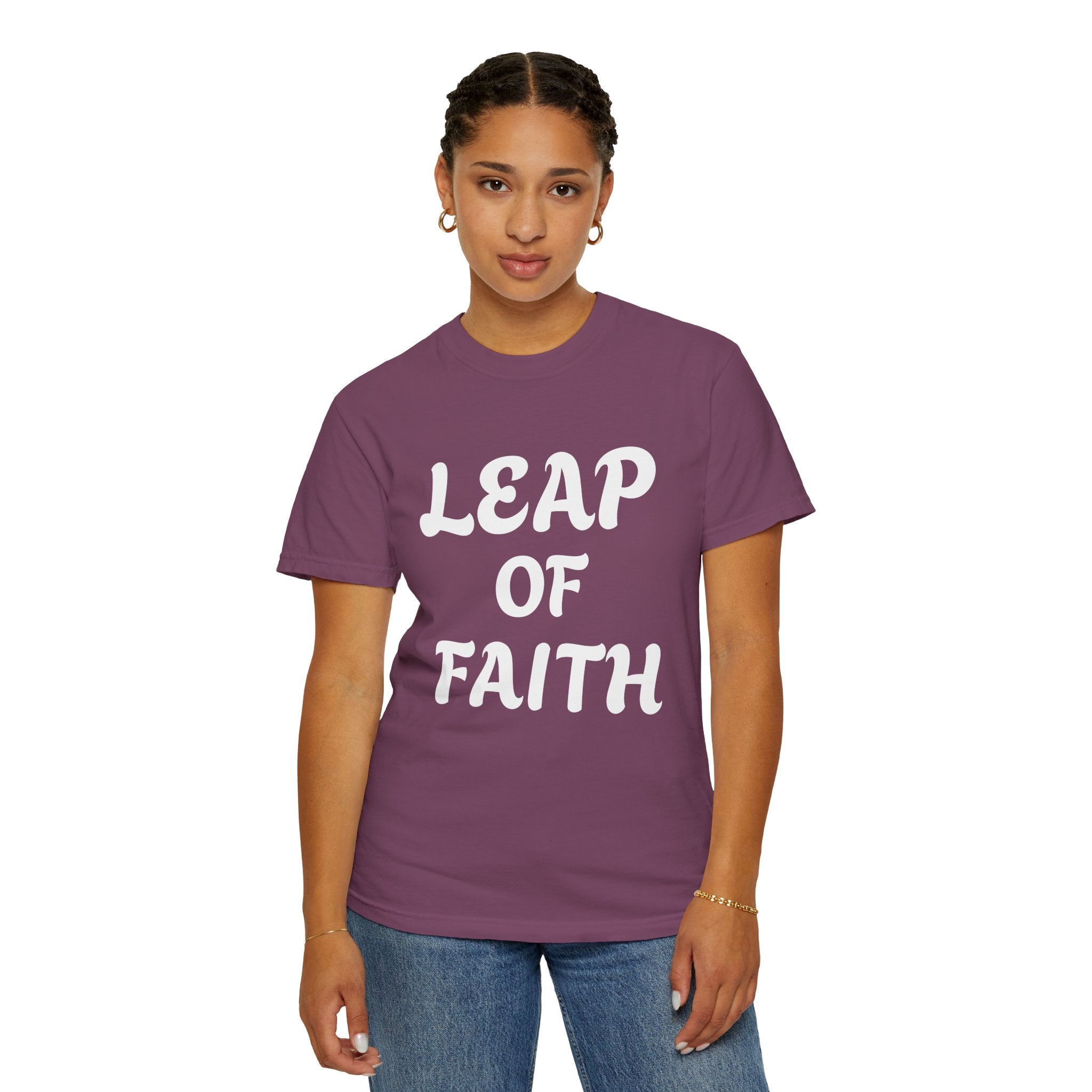 Leap of Faith T-Shirt — Inspirational Christian Graphic Tee