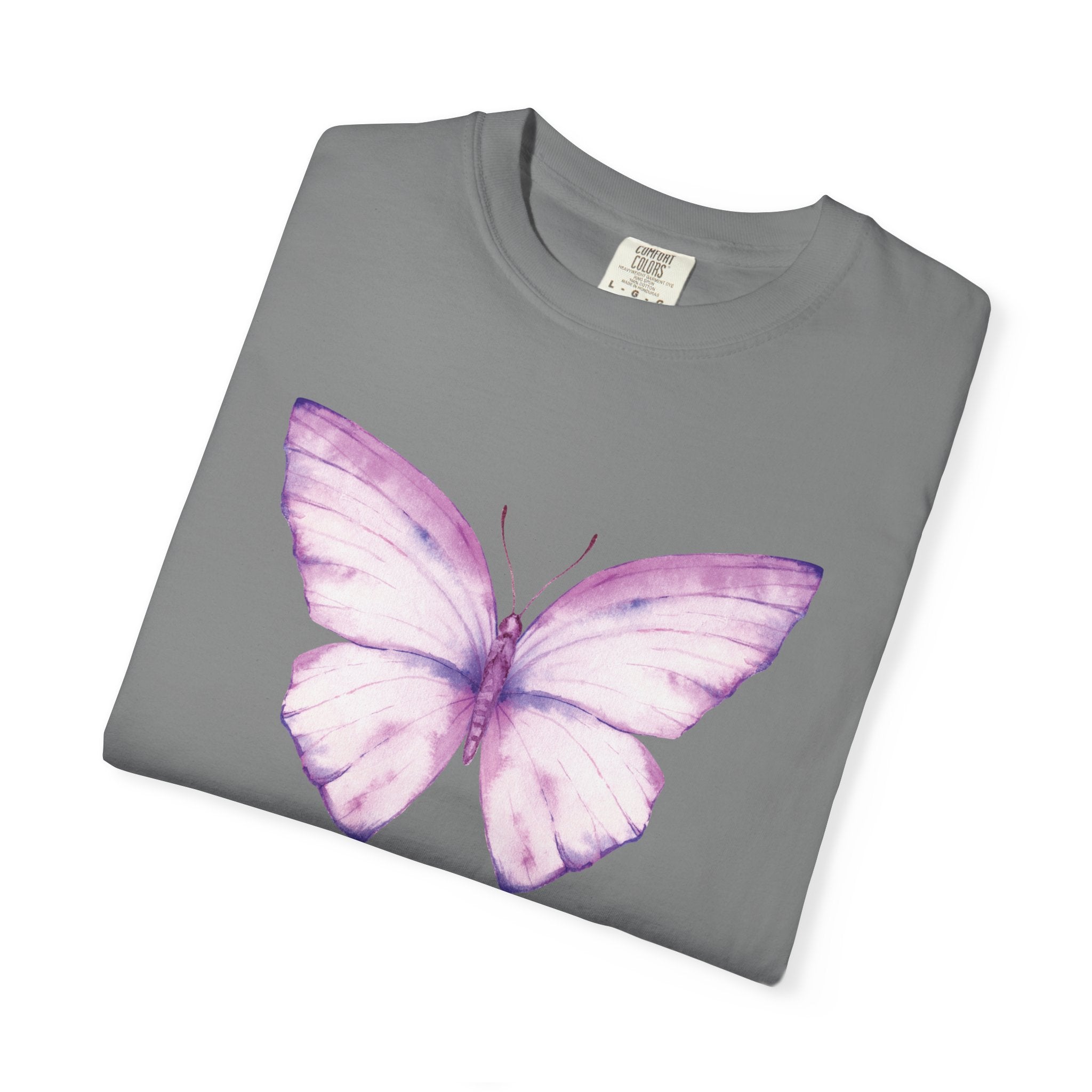 Camiseta con gráfico de mariposa en acuarela pastel | Comfort Colors® 1717 | Colección exclusiva NUCCI™