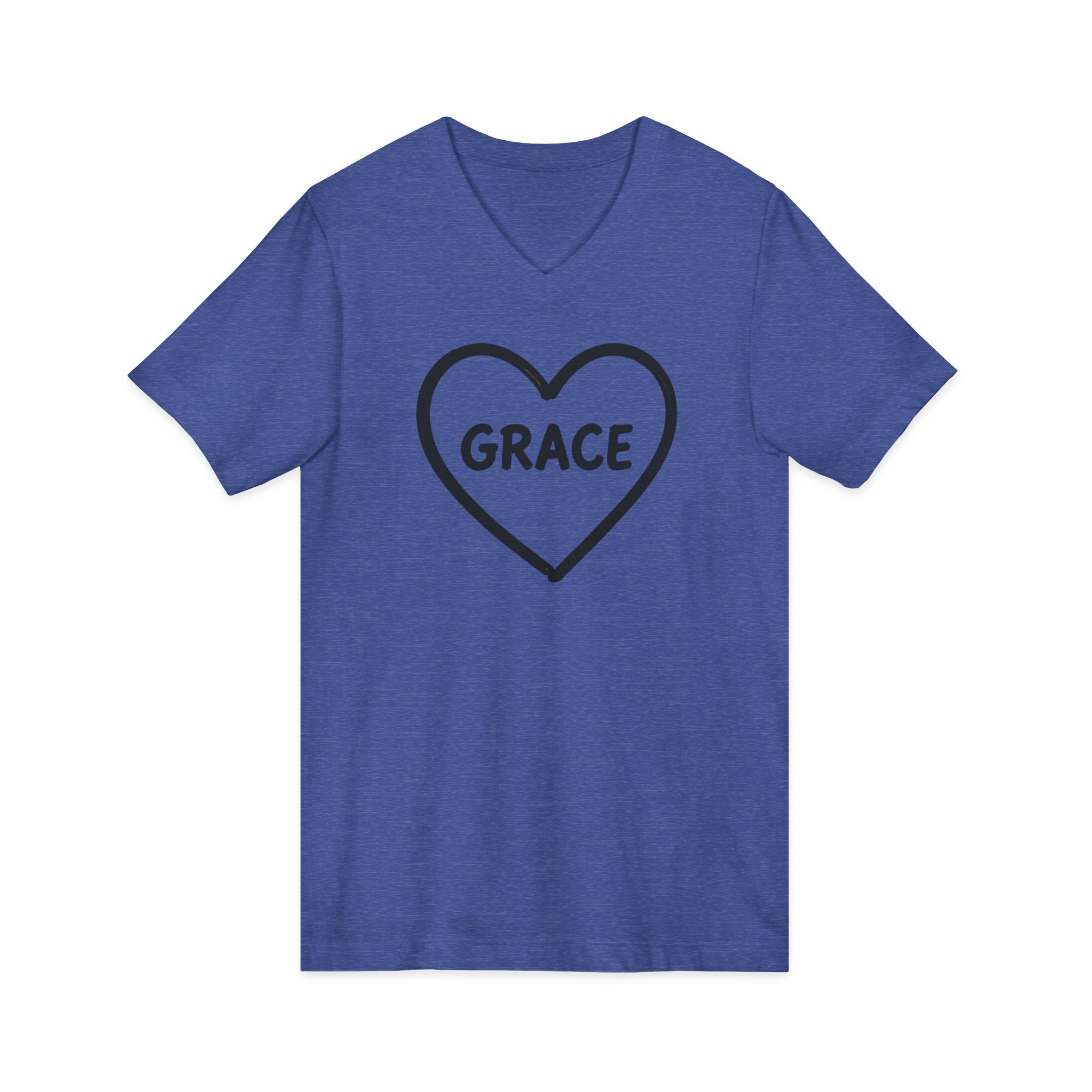 GRACE Heart V-Neck Tee