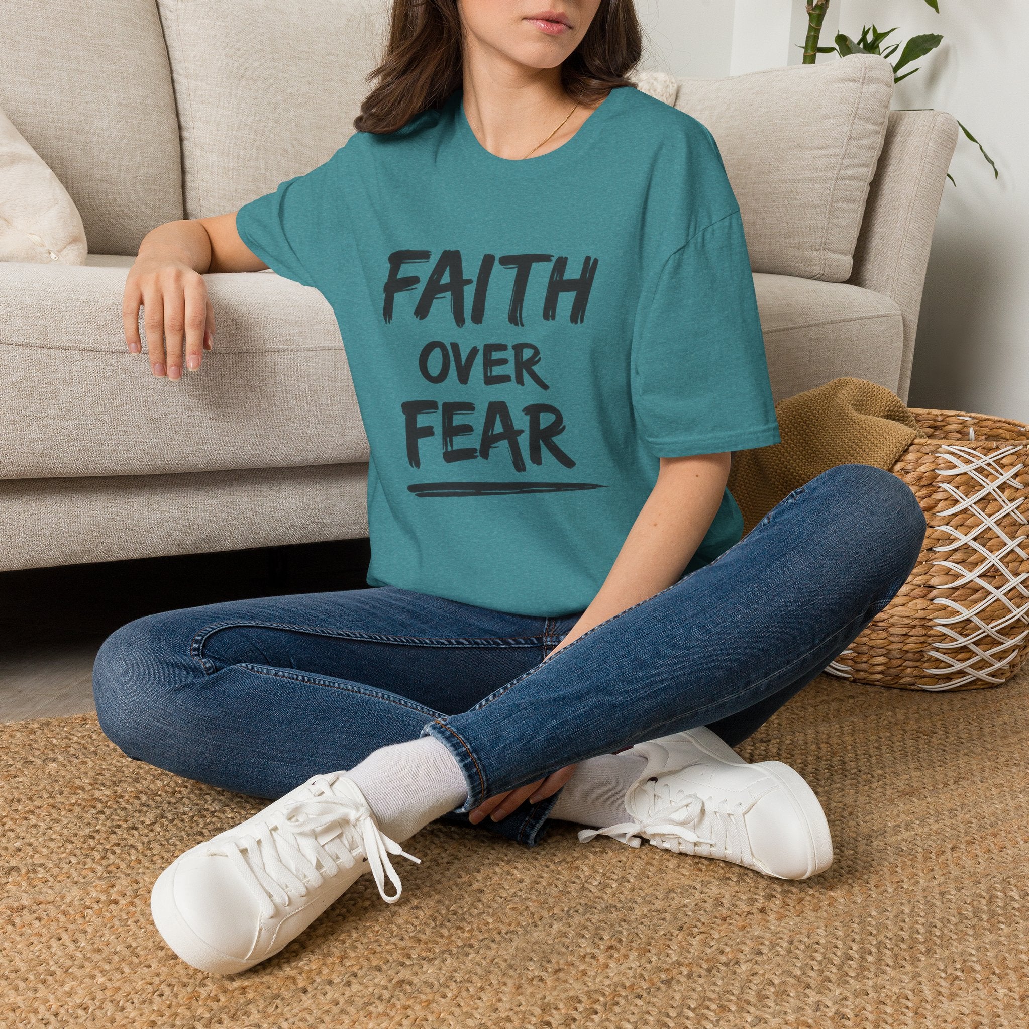 Faith Over Fear T-Shirt | Inspirational Faith Unisex Tee | NUCCI™