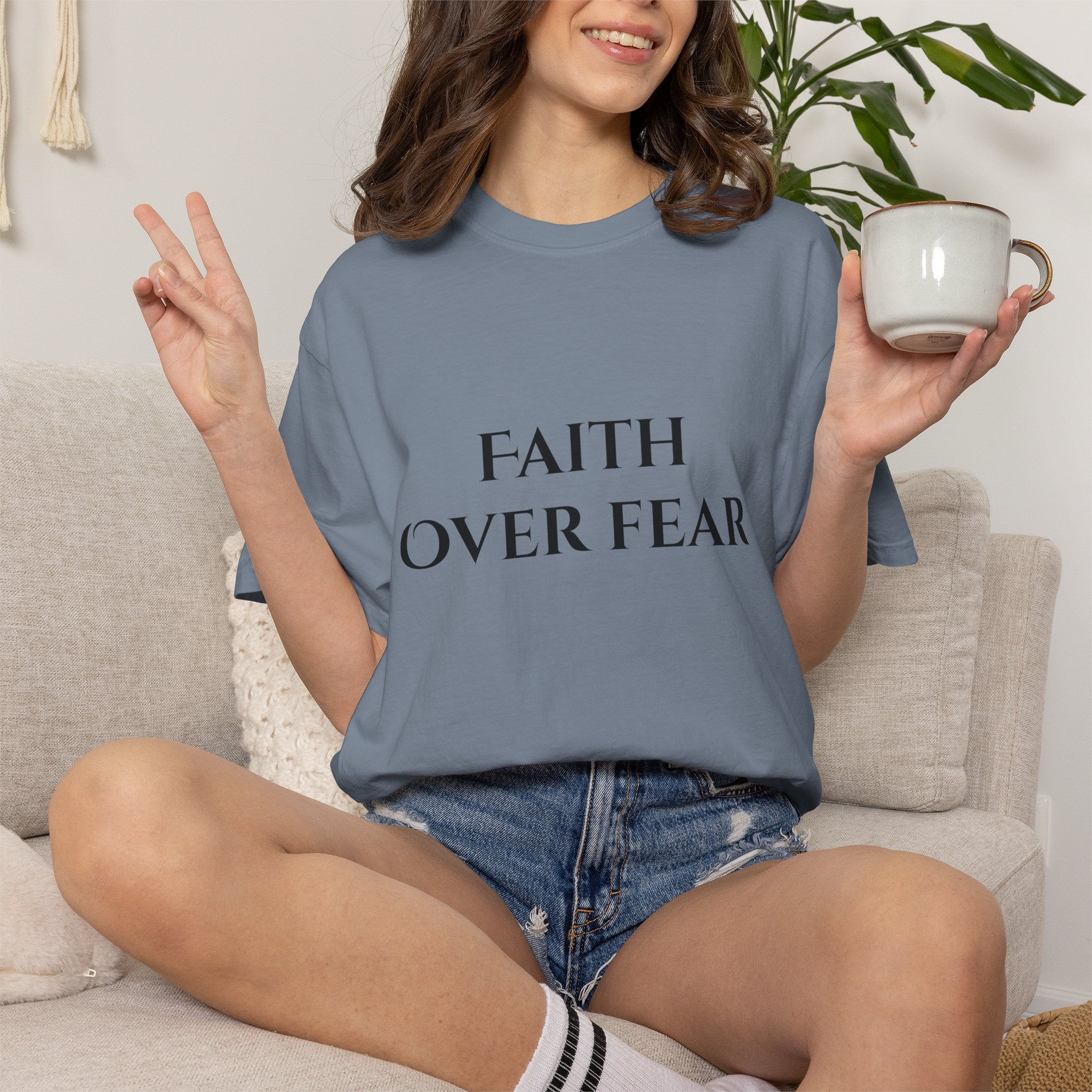 Faith Over Fear T-Shirt — Mental Health & Healing Tee