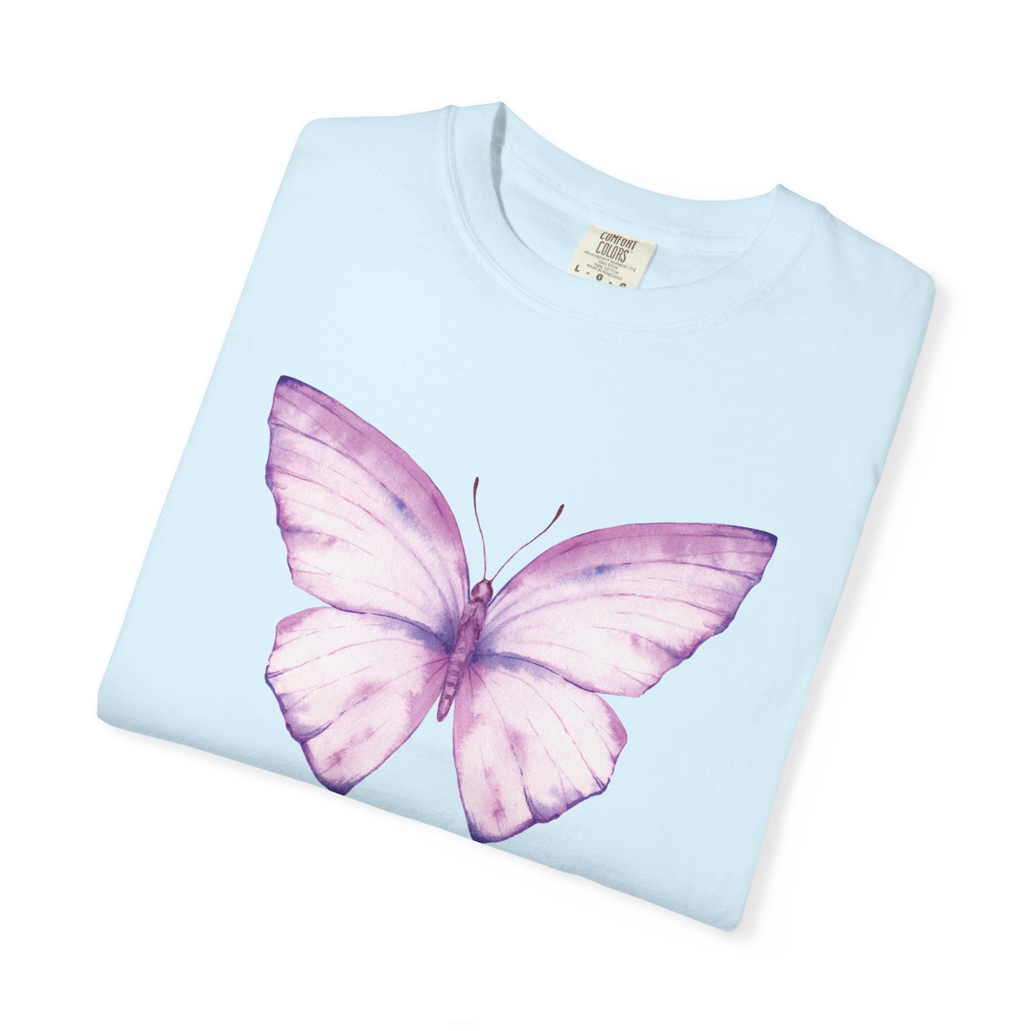 Camiseta con gráfico de mariposa en acuarela pastel | Comfort Colors® 1717 | Colección exclusiva NUCCI™
