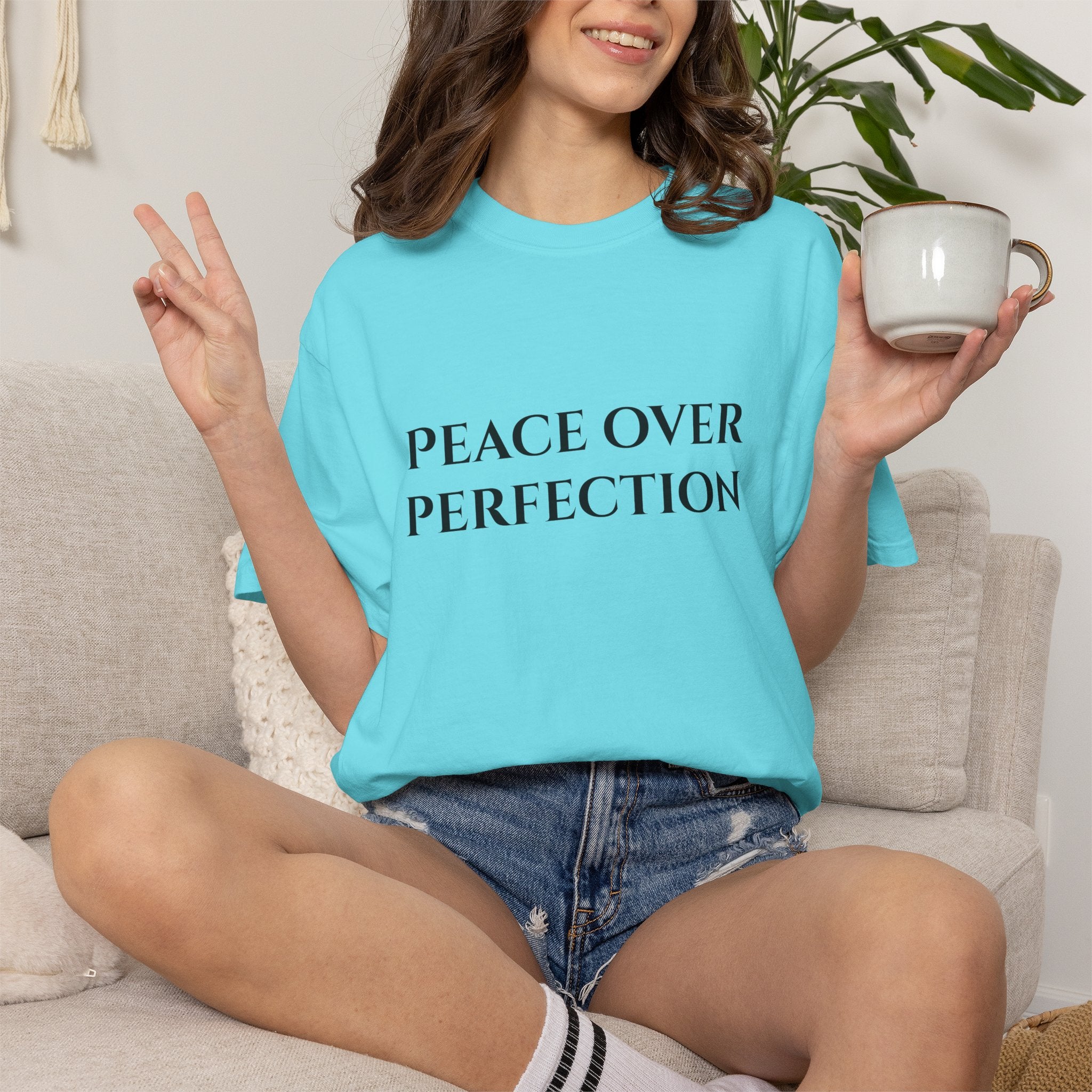 Peace Over Perfection T-Shirt — Mental Health & Healing Tee