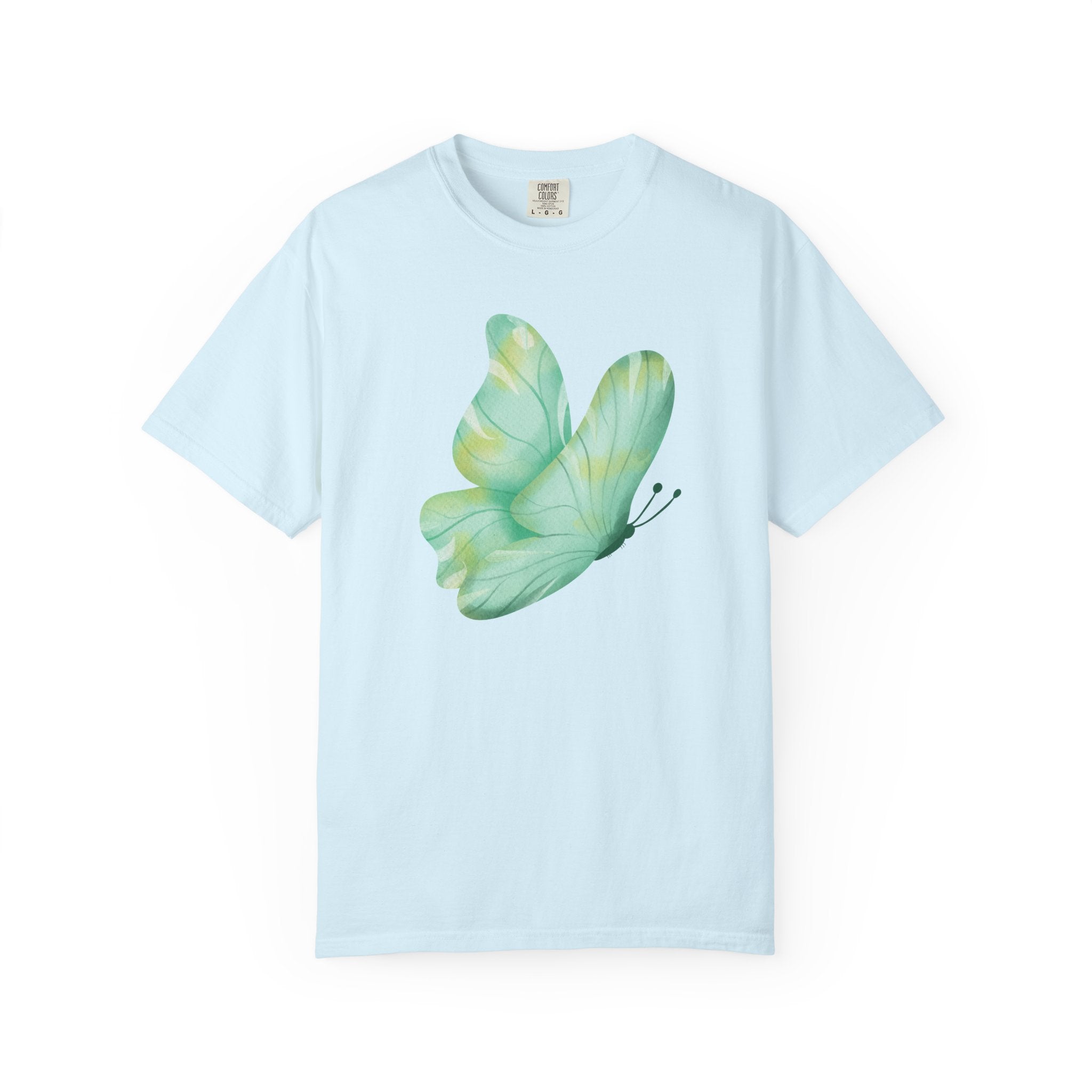 Pastel Watercolor Butterfly Graphic Tee | Comfort Colors® 1717 | NUCCI™ Signature Collection