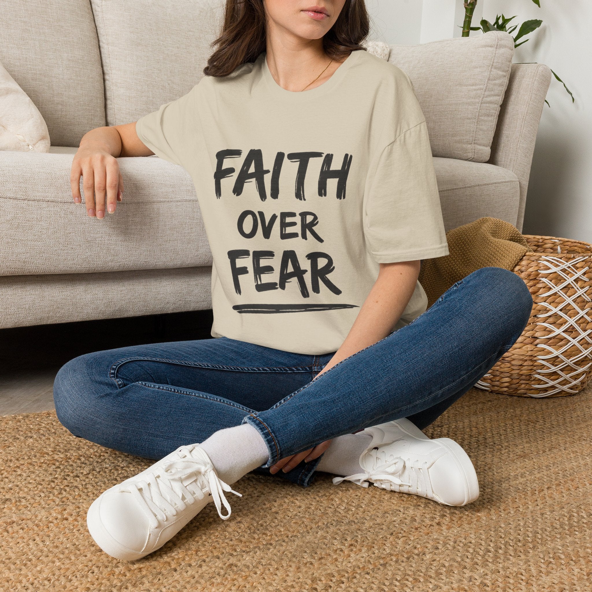 Faith Over Fear T-Shirt | NUCCI™ Healing Journey Collection