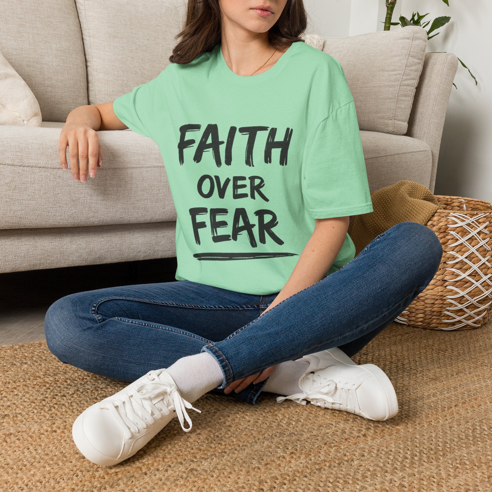 Faith Over Fear T-Shirt | NUCCI™ Healing Journey Collection