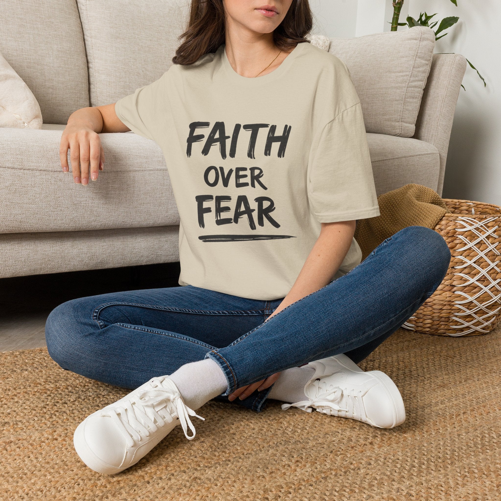 Faith Over Fear T-Shirt | Inspirational Faith Unisex Tee | NUCCI™